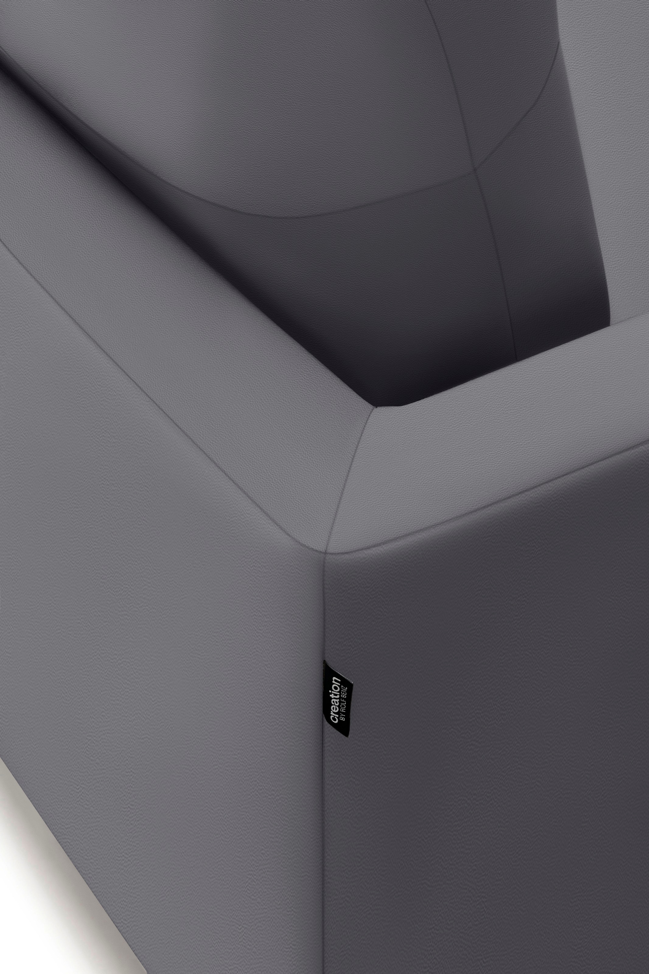 Creation BY ROLF BENZ Ecksofa »CR.414, Designecksofa, Polsterecke, L-Form«, wahlweise aus feinstem Rindsleder oder hochwertigem Chenille