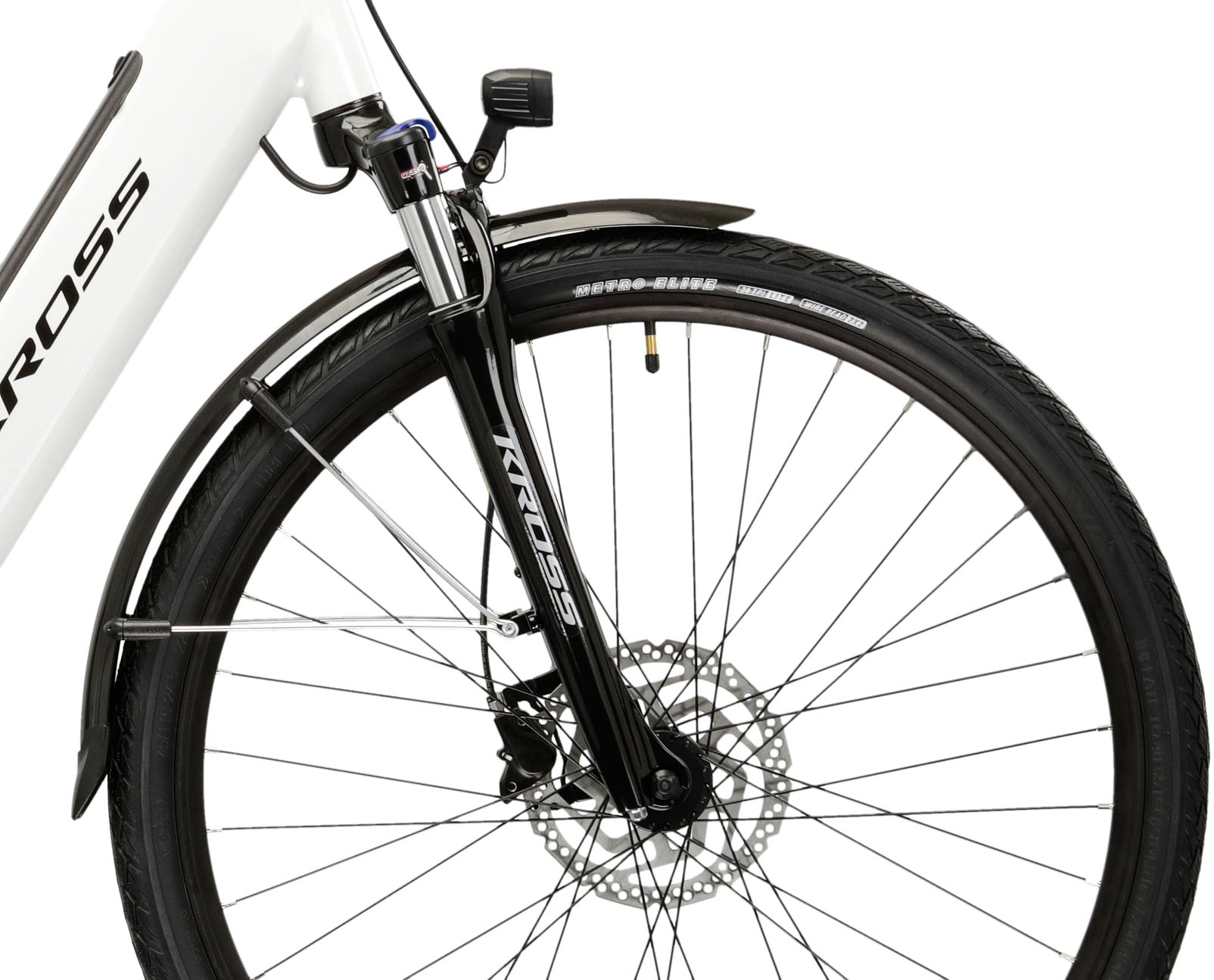 Kross »E-Trekkingbike Damen Trans Hybrid 1.0 28" weiß 8 Gänge« 8 Gang Shimano ACERA M3020 Schaltwerk Kettenschaltung Heckmotor 250 W