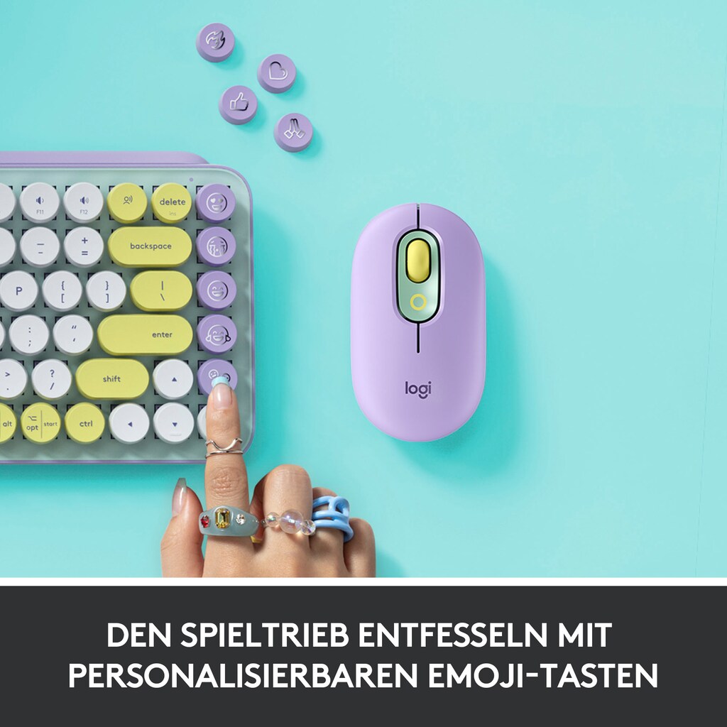 Logitech Tastatur »POP Keys«, (Multimedia-Tasten-Fn-Tasten-Easy-Switch)