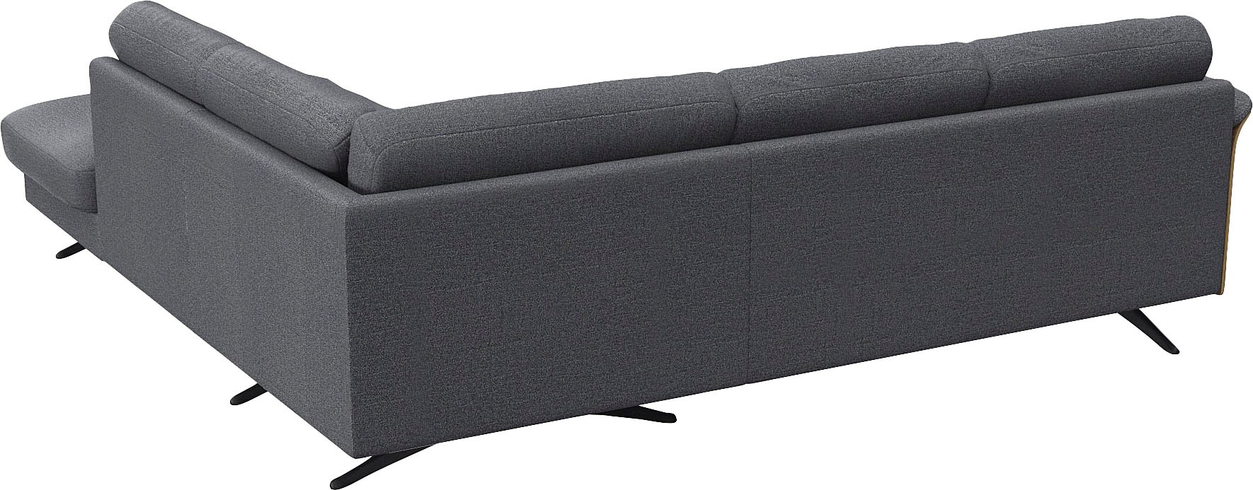 FLEXLUX Ecksofa »Glow, super bequem durch hochwertigem Sitzaufbau mit Federkern, L-Form«, Modernes skandinavisches Design