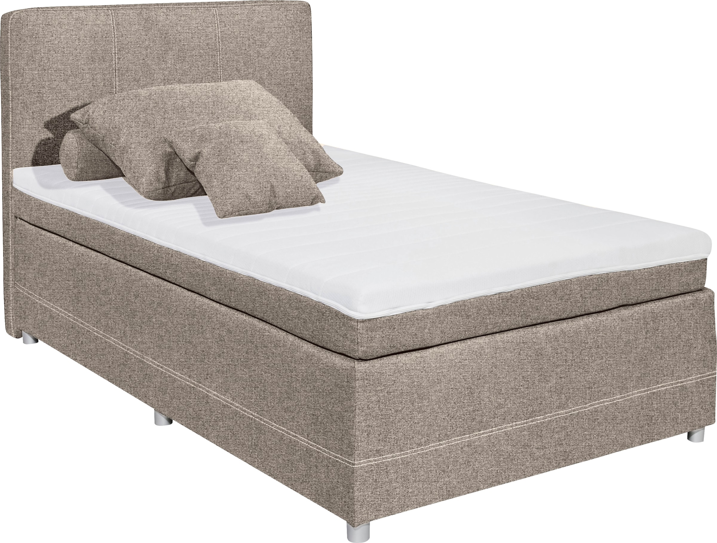 ED EXCITING DESIGN Boxspringbett "Luanda", wahlweise mit Matratze und Toppe günstig online kaufen