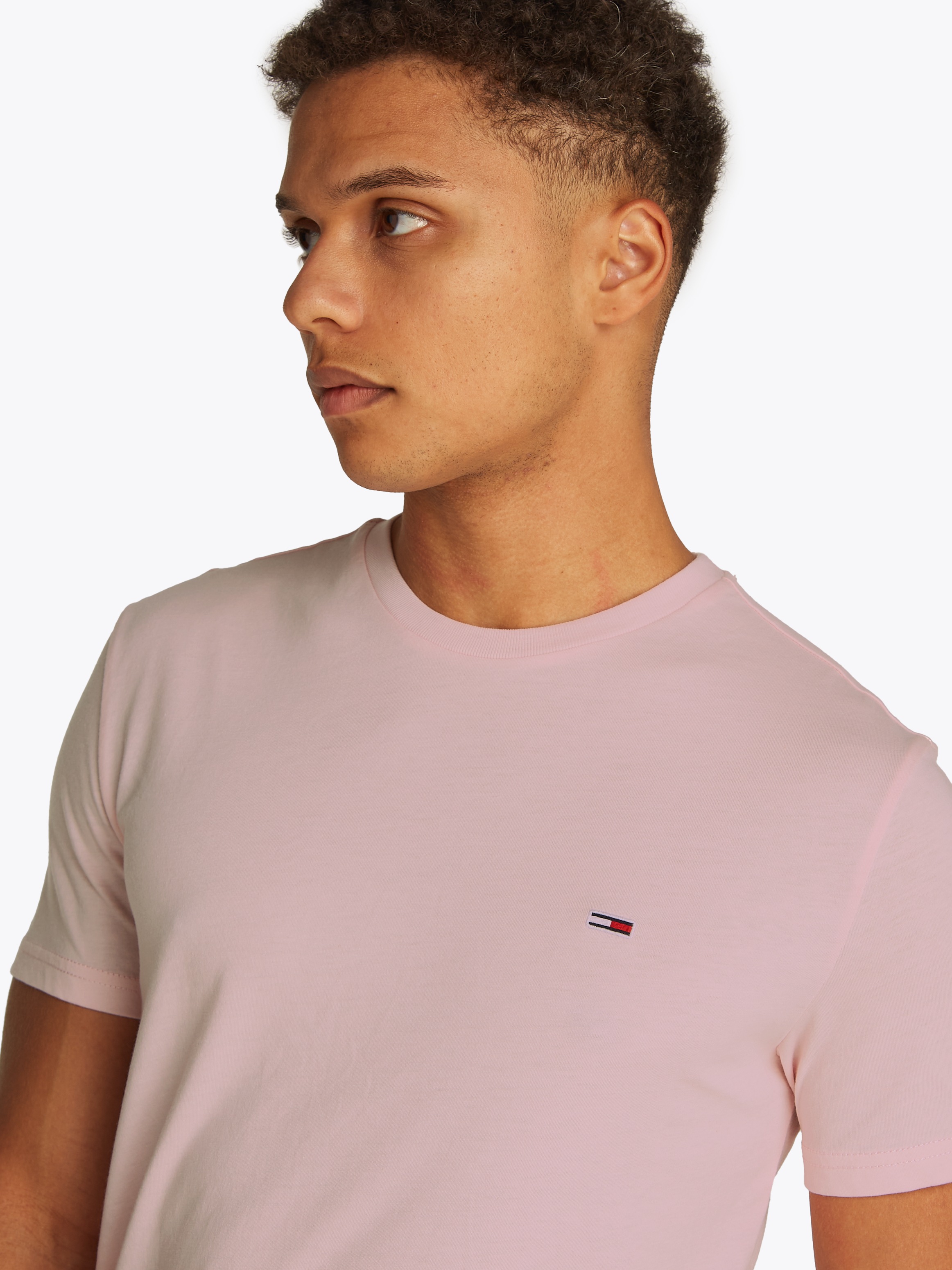 Tommy Jeans T-Shirt "TJM XSLIM JASPE HTR TEE EXT", Mit Rundhalsausschnitt günstig online kaufen