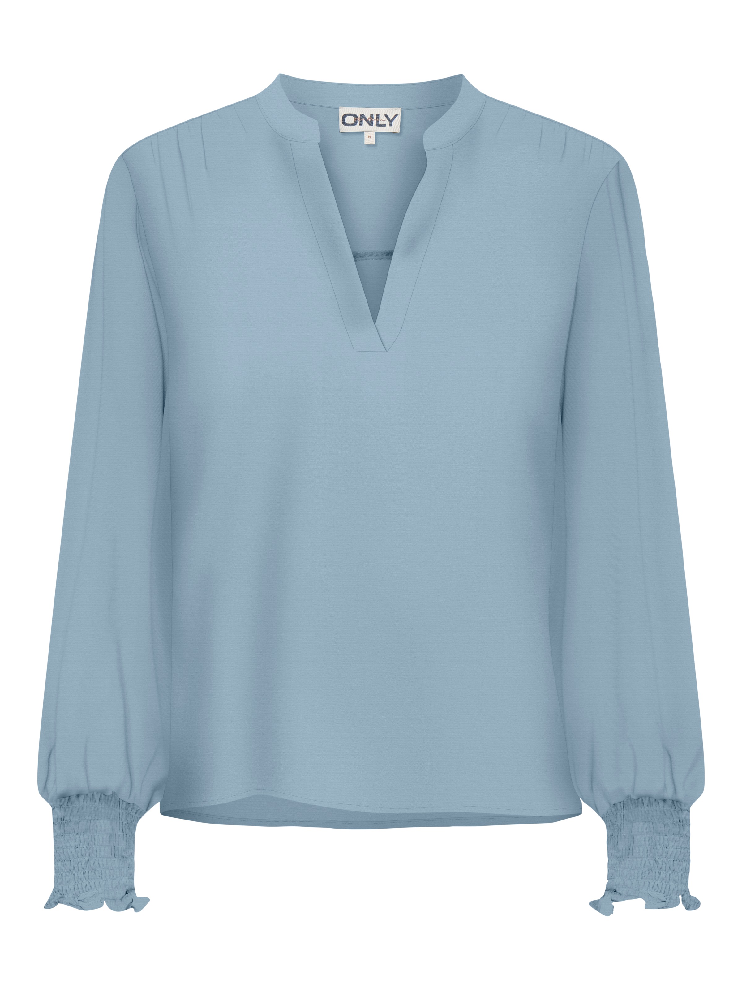 ONLY Blusenshirt "ONLMETTE V-NECK LS SMOCK TOP NOOS WVN" günstig online kaufen