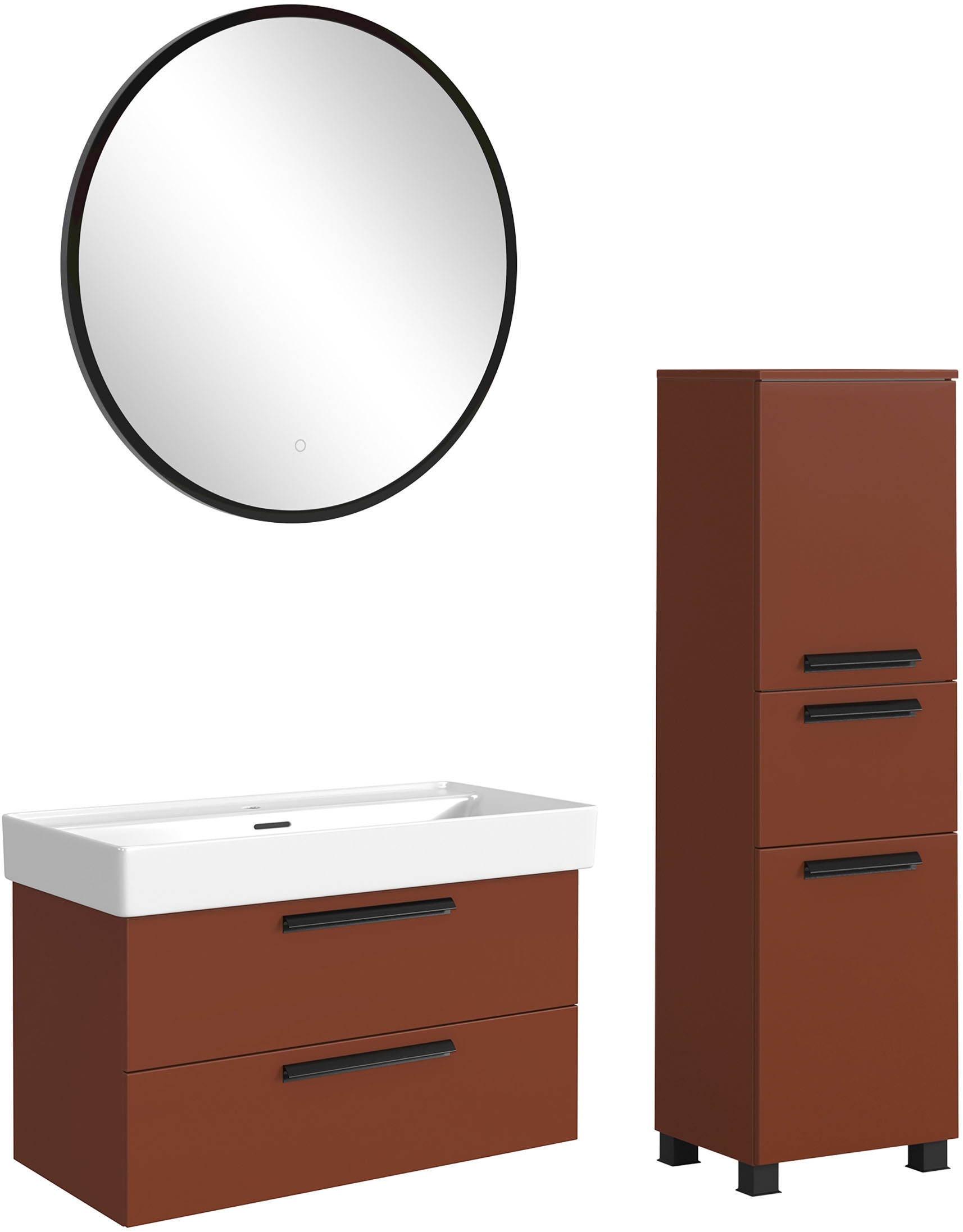 welltime Badmöbel-Set "SALVADA, 3tlg-Set, gedämpfte Scharniere, Softclose, günstig online kaufen