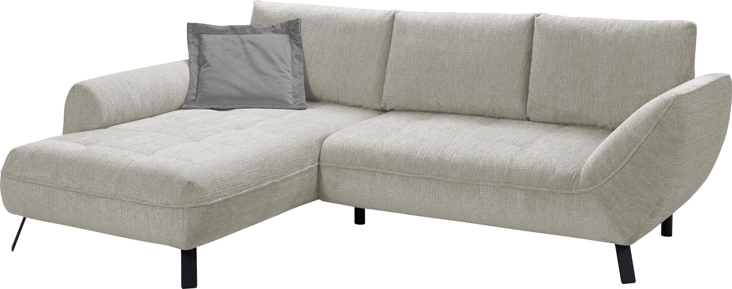 Thumbnail - exxpo - sofa fashion Ecksofa "Bellini, Materialmix oder komplett Struktur, Breite 268cm, bequem" bequem und modern, Chen...