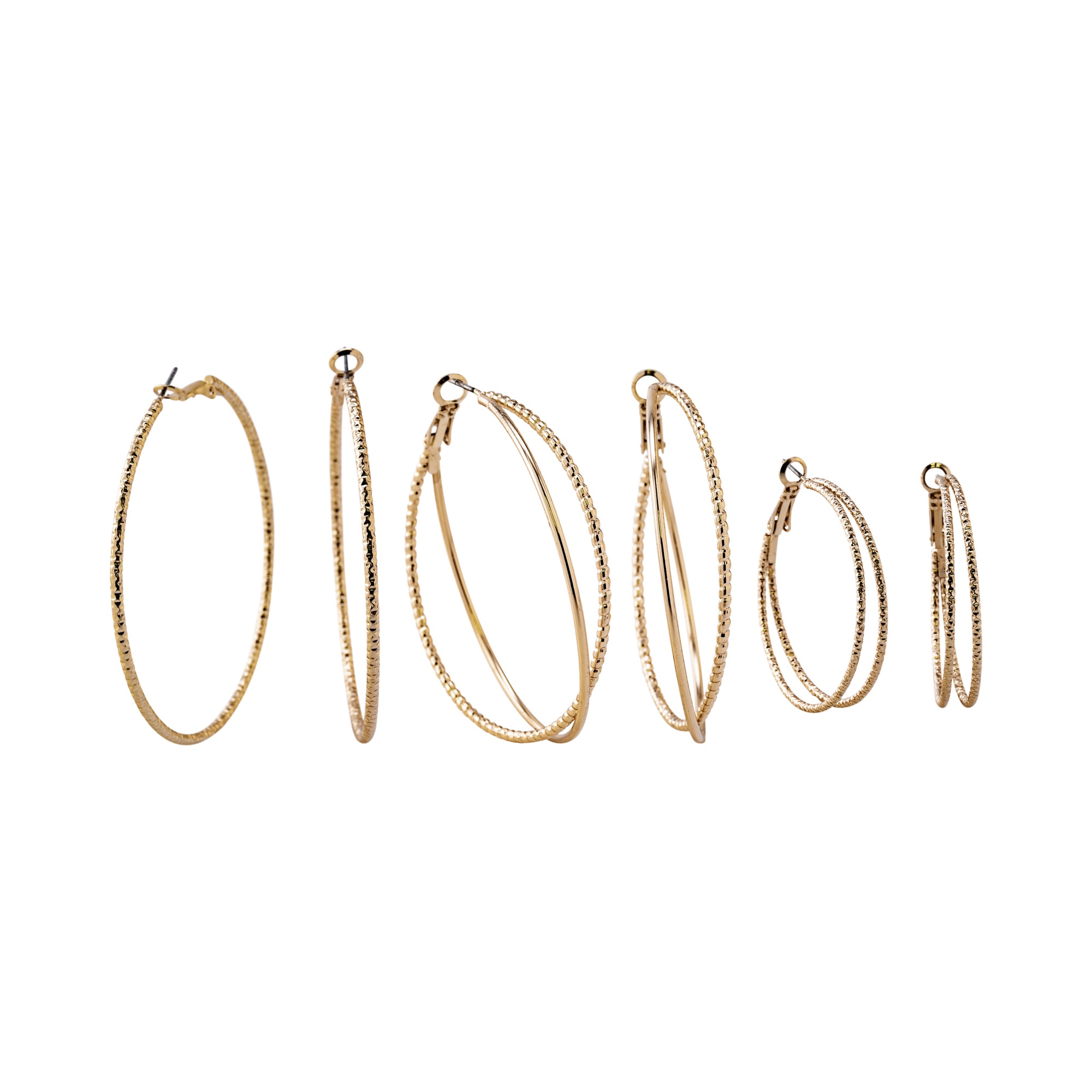 Paar Ohrhänger »Metall gelb vergoldet gehämmert«