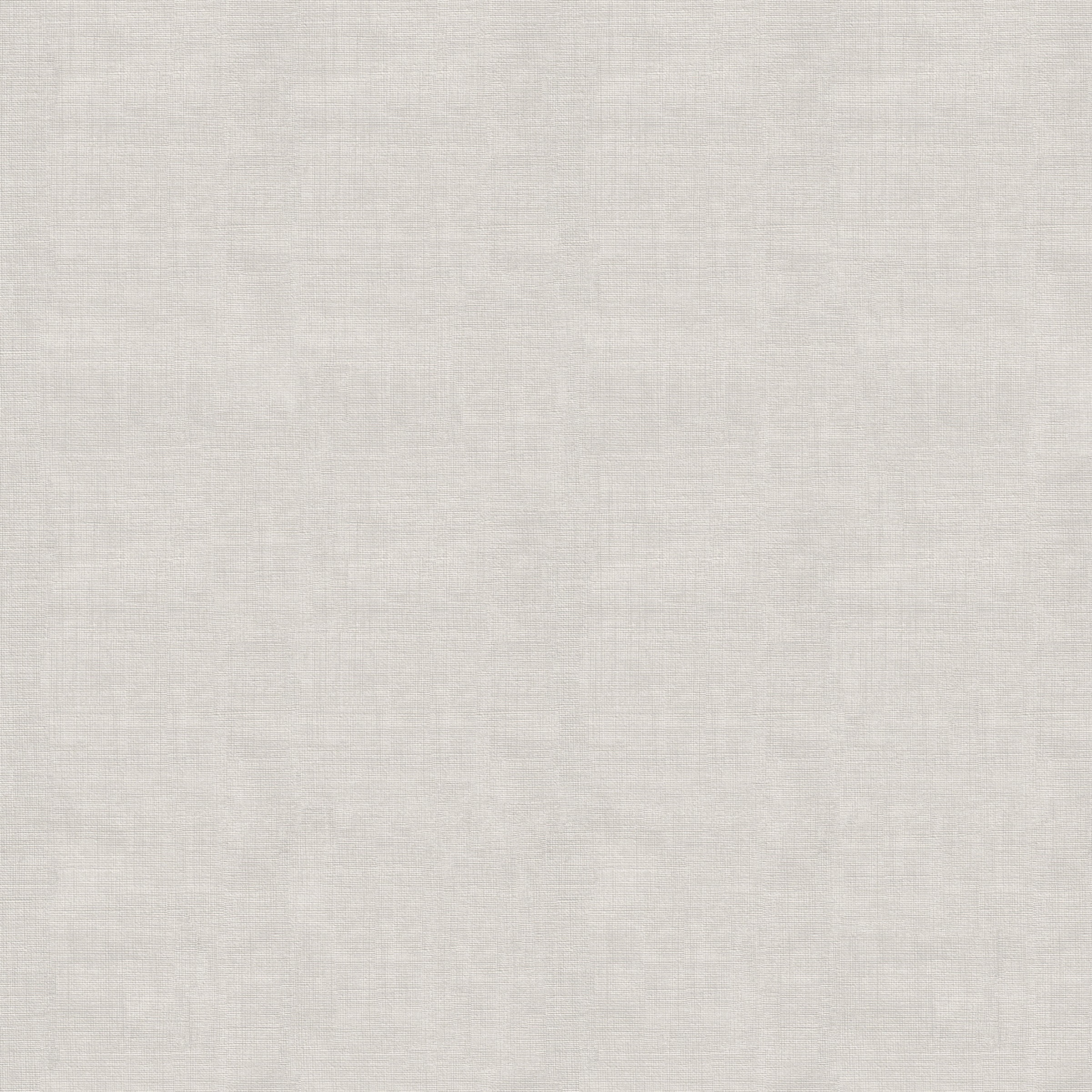 WOW Vliestapete "Linien Uni" Leinenoptik Weiß/Grau - 10m x 52cm