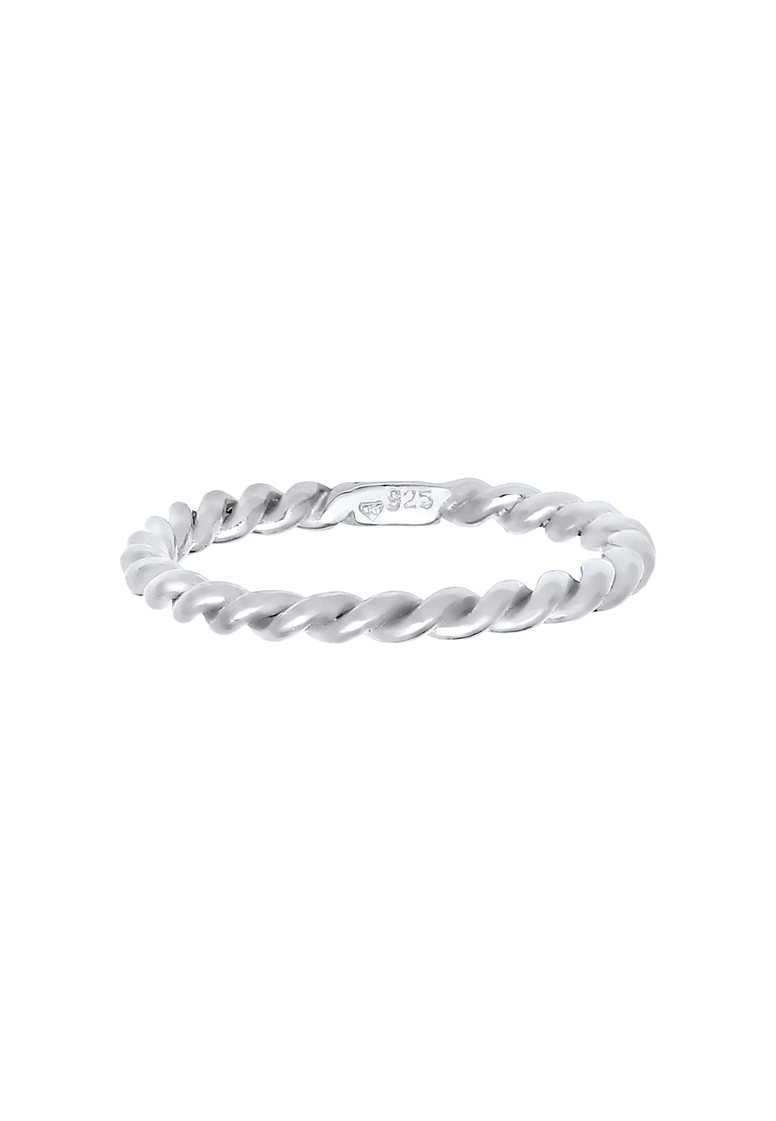 Nenalina Fingerring »Gedreht Kordel Spirale Basic Schlicht 925 Silber«