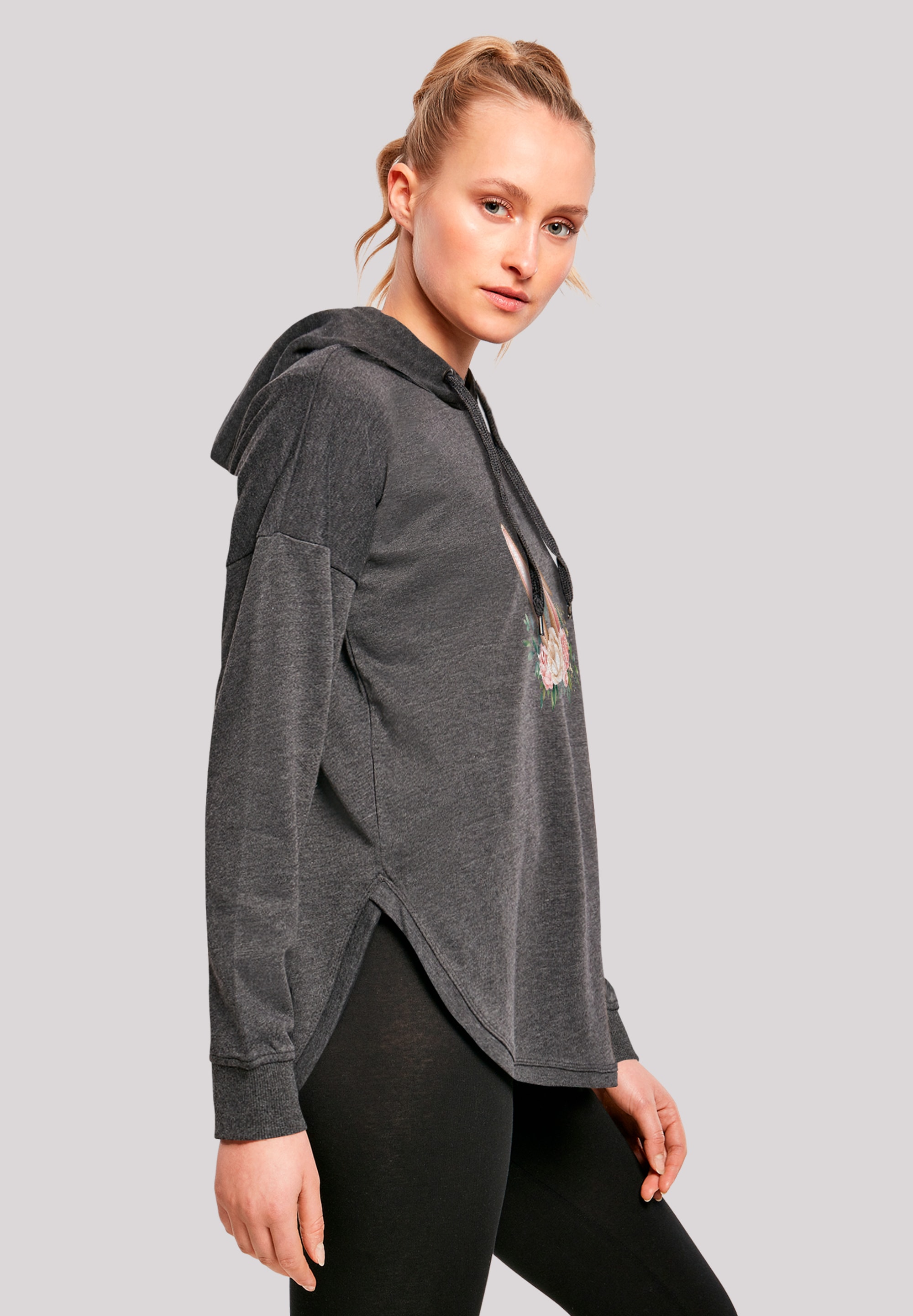 F4NT4STIC Kapuzenpullover »Blumen Osterhasen Ohren Dekor«, Premium Qualität