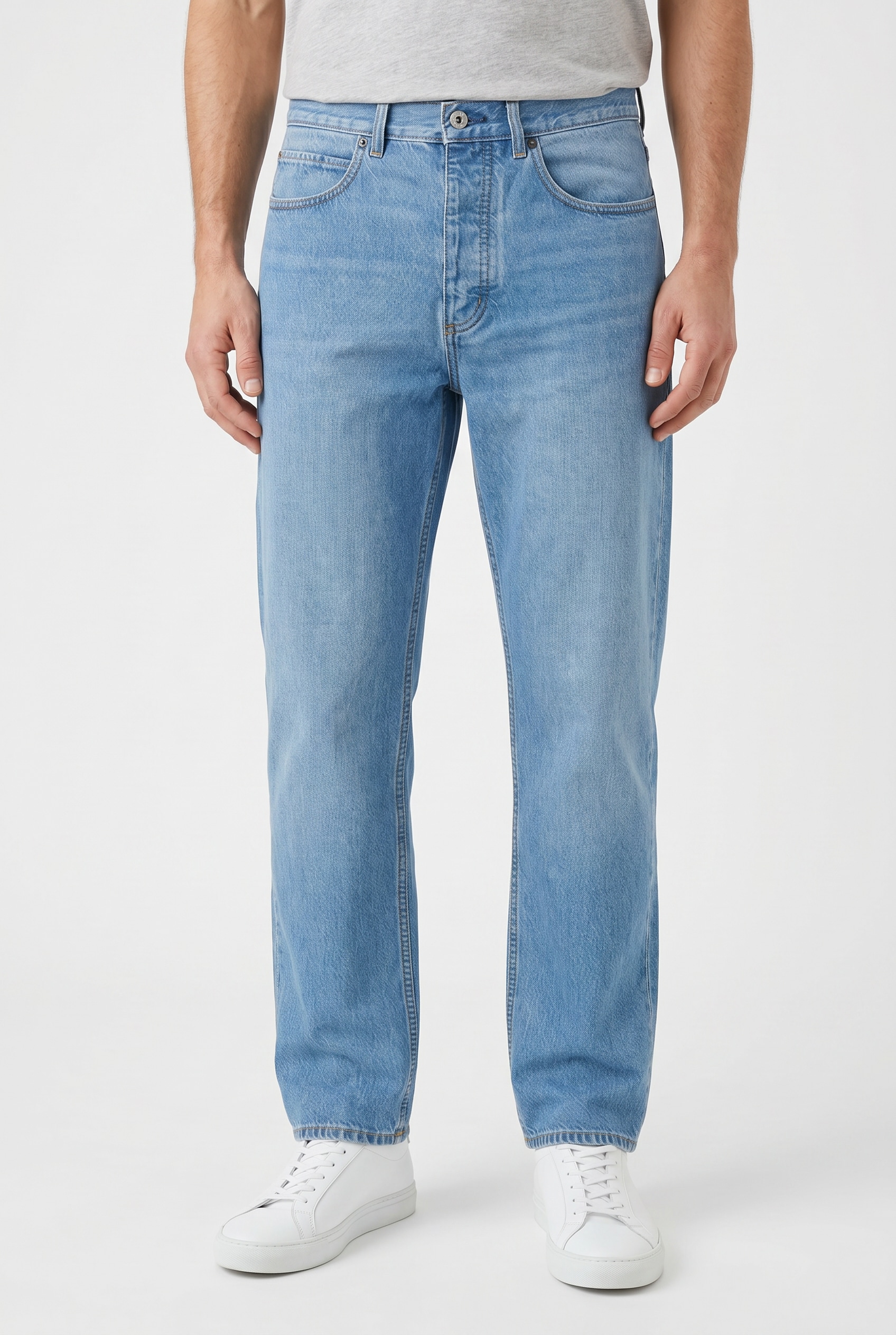 HUGO 5-Pocket-Jeans "Nate" Baggy Fit, stone washed