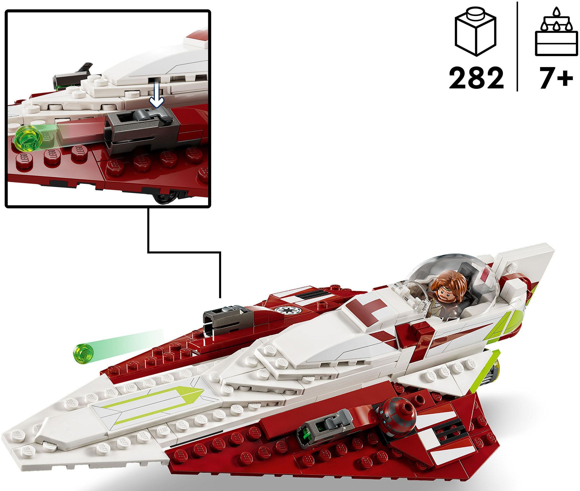 LEGO® Konstruktionsspielsteine »Obi-Wan Kenobis Jedi Starfighter™ (75333), LEGO® Star Wars™«, (282 St.), Made in Europe