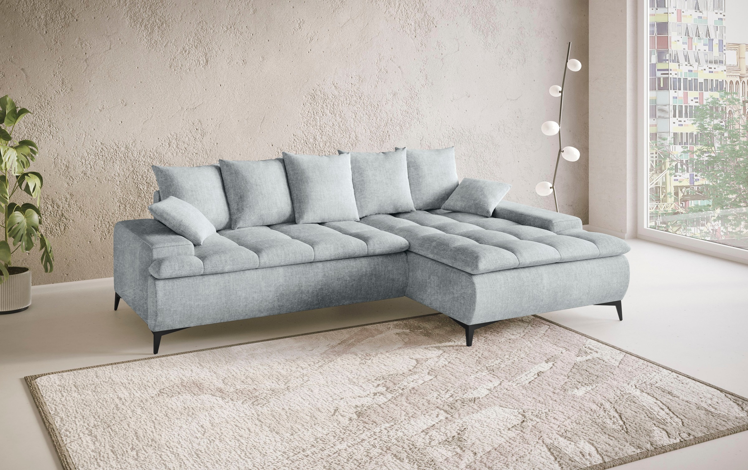 Mr. Couch Ecksofa »Haiti III, L-Form«, Mit Kaltschaum, bis 140 kg belastbar