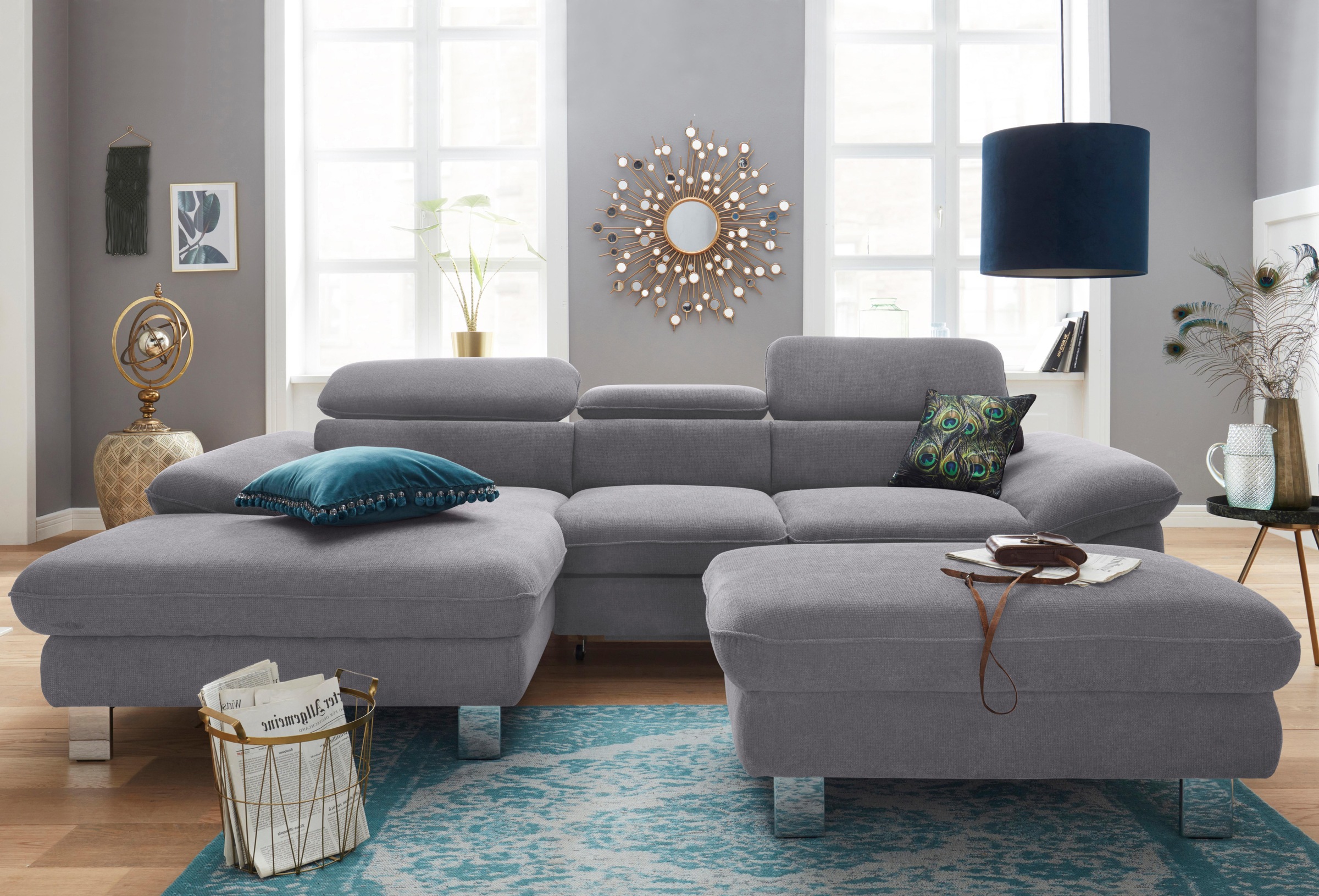 COTTA Ecksofa "Driver L-Form" mit Kopfteilverstellung, wahlweise mit Bettfu günstig online kaufen