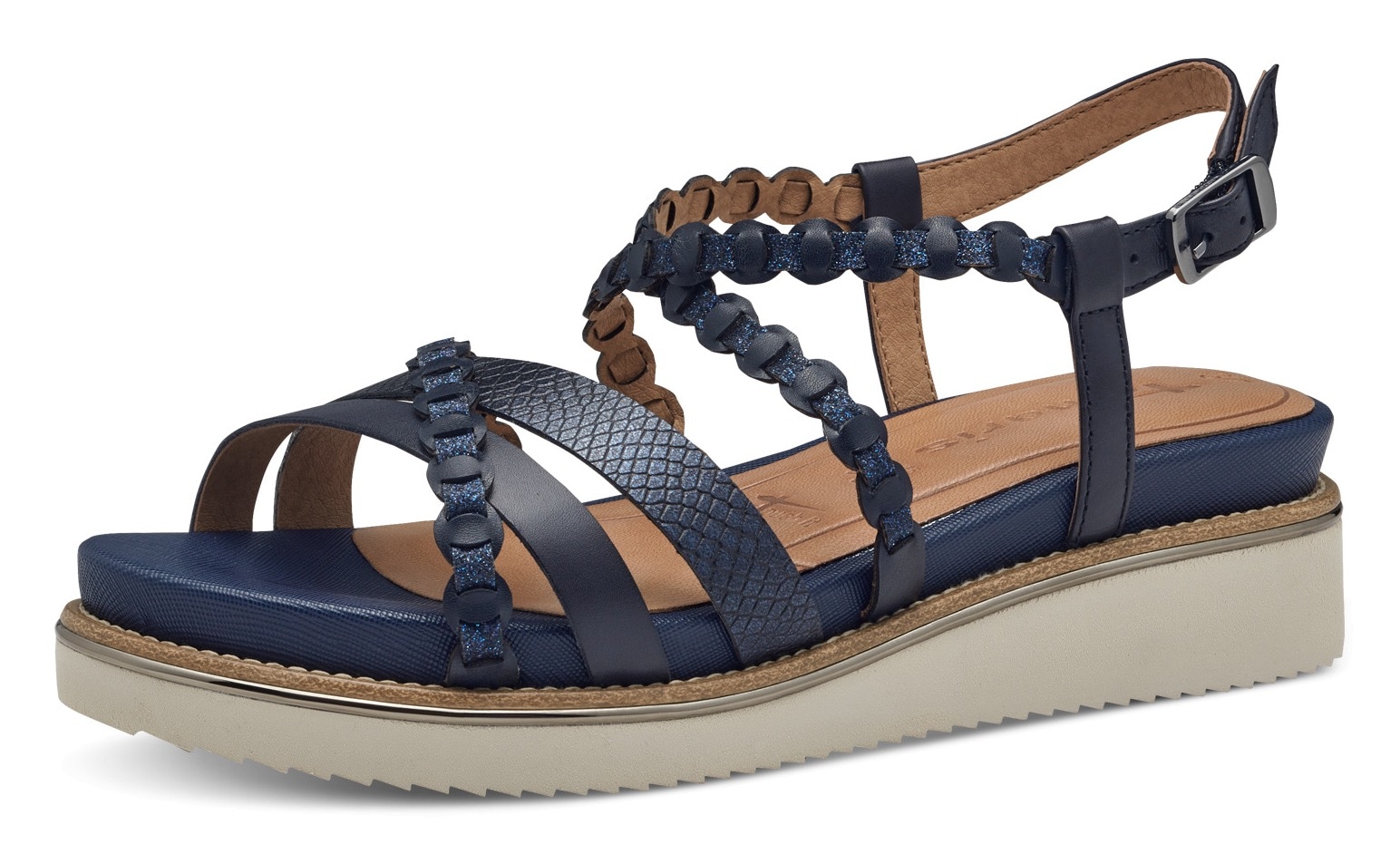 Tamaris Keilsandalette, Riemchensandale, Sommerschuh mit verstellbarer Schn günstig online kaufen