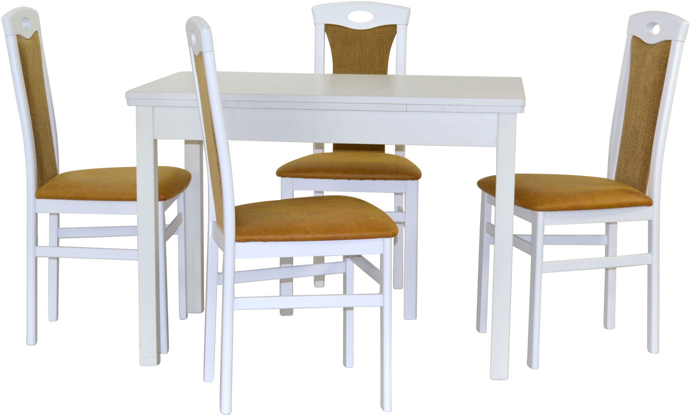 HOFMANN LIVING AND MORE Essgruppe »5tlg. Tischgruppe«, (Spar-Set, 5 tlg., 5tlg. Tischgruppe), Stühle montiert