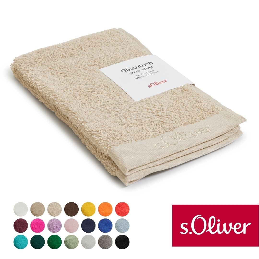 s.Oliver Gästehandtuch "s.Oliver, Premium Qualität, 600 gr/m², auch als Sets erhältlich" große Farbauswahl, auch als Duschtuch, Waschhandschuh, Handtuch