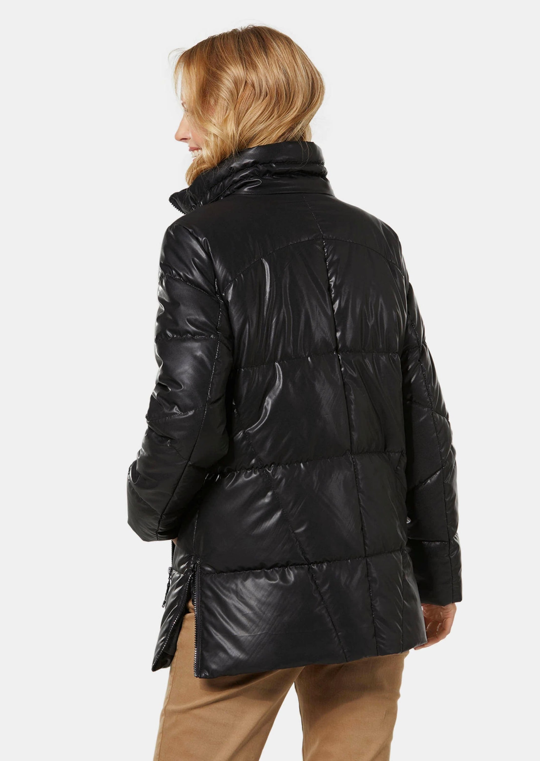 GOLDNER Kurzjacke »Steppjacke Steppjacke in Lederoptik«
