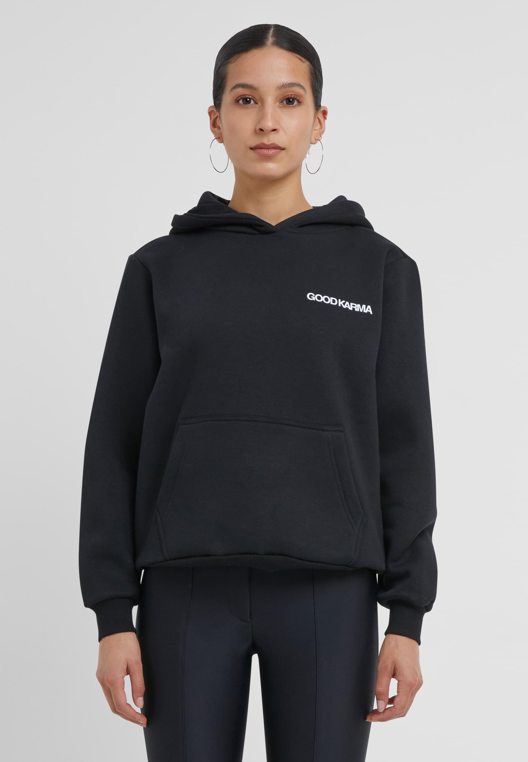 Miss Tee Kapuzenpullover »Miss Tee Back Around Ladies Fluffy Hoody«, (1 tlg.)