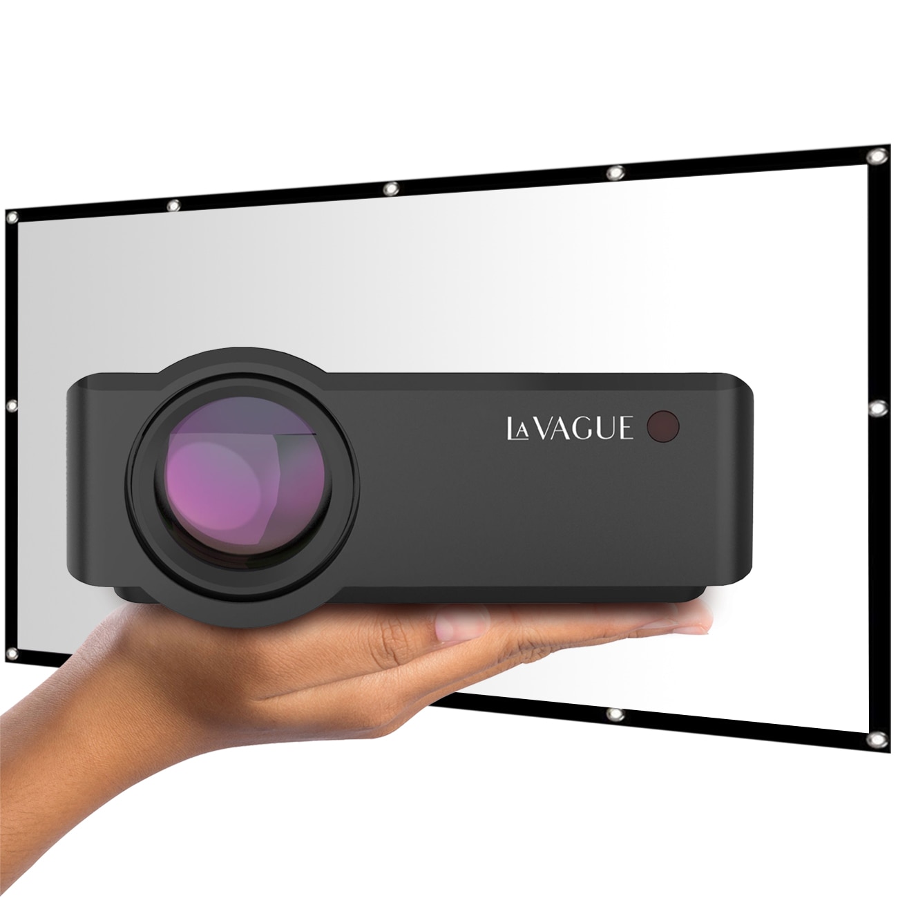 "LA VAGUE LED-Beamer ""LED-Projektor inkl. LV-STA100FP LV-HD320 BUNDLE"", schwarz, Beamer"
