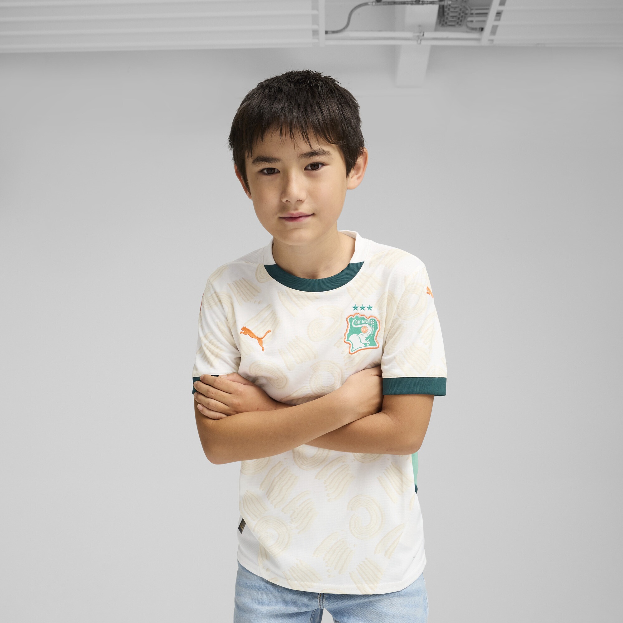 PUMA Trainingsshirt »Elfenbeinküste 2025 Auswärtstrikot Jugendliche«