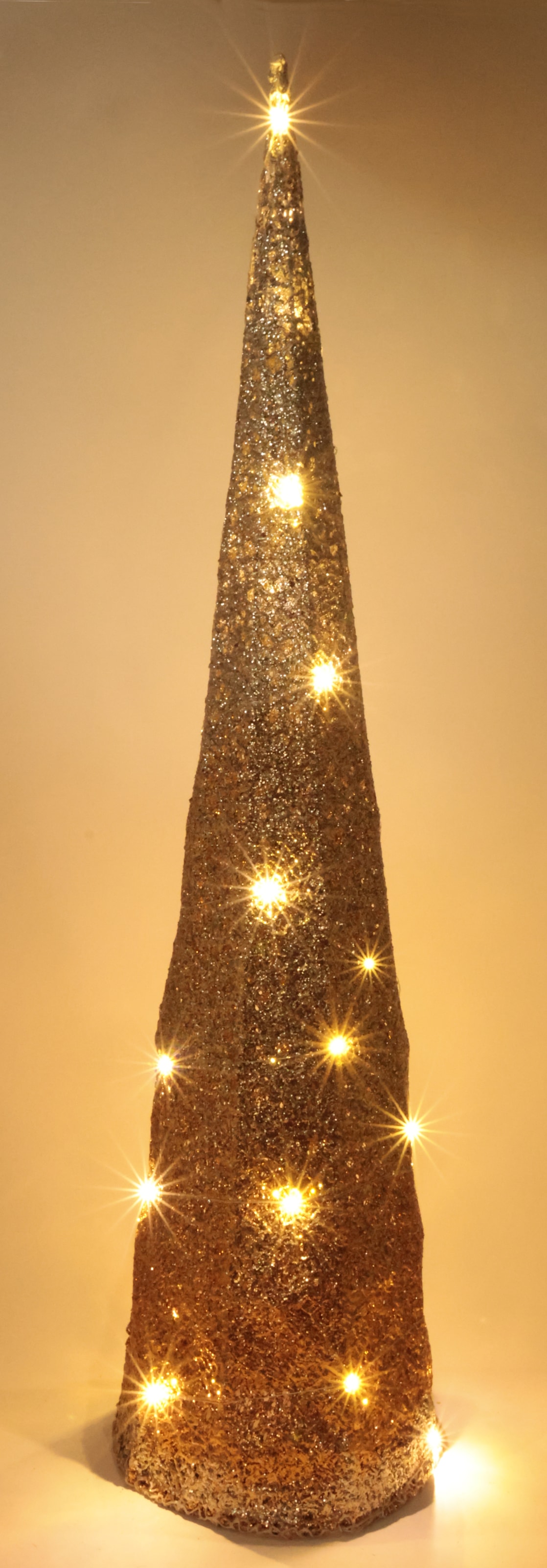 I.GE.A. LED-Dekofigur »LED-Pyramide« Tannenbaum Baum batteriebetrieben warmweiß Weihnachtsdeko innen