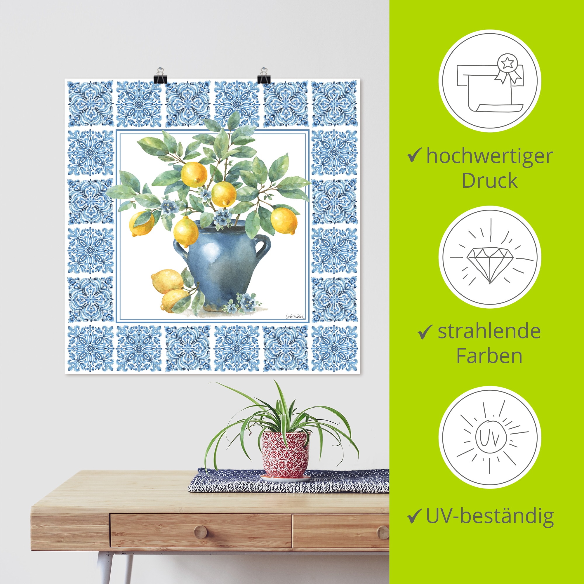 Artland Wandbild »Le Citron VI« Arrangements 1 Stk. tlg. als Alubild, Leinwandbild, Poster, Wandaufkleber in verschied. Größen