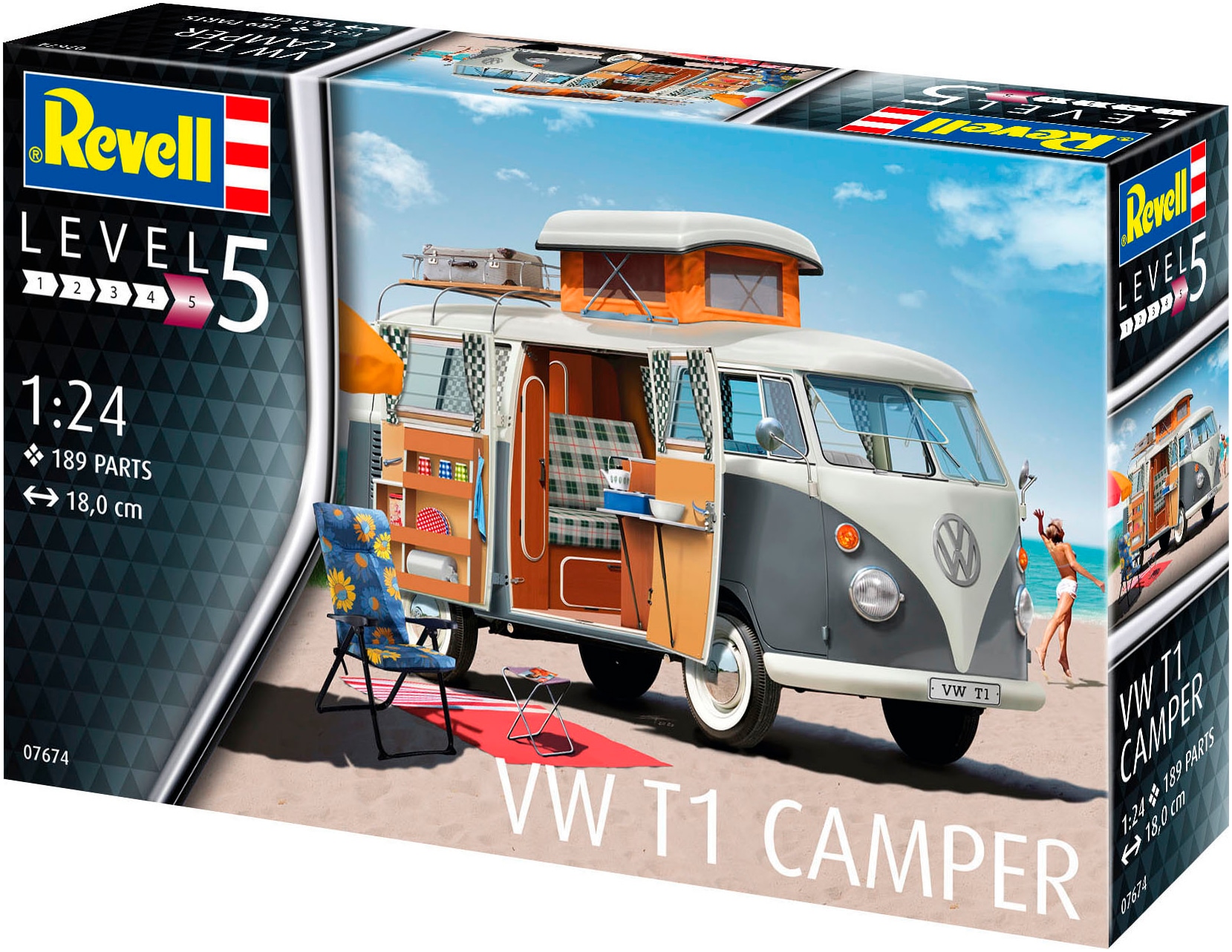 Revell® Modellbausatz »VW T1 Camper«, Made in Europe