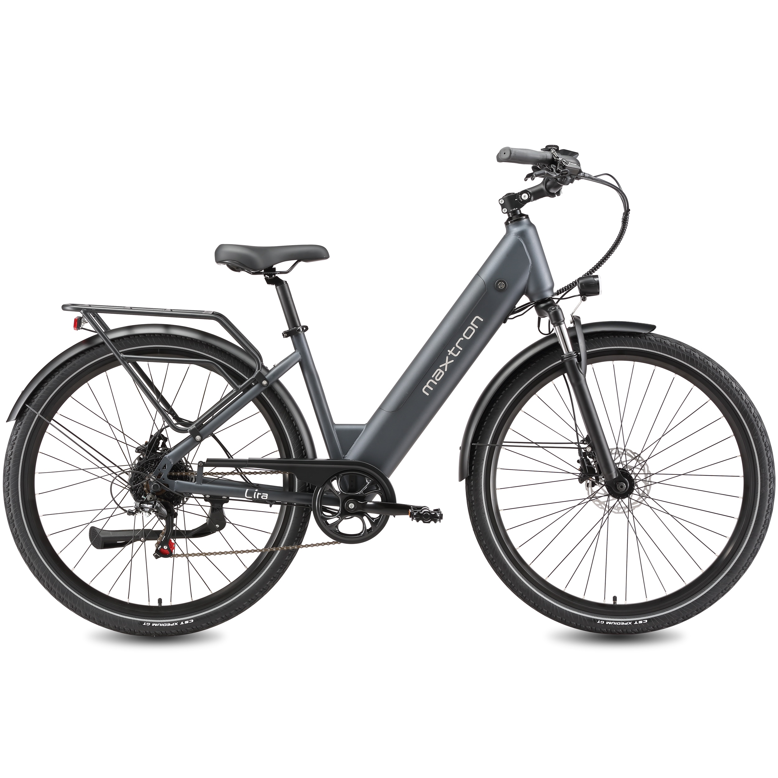 Maxtron "Maxtron Lira 28" City-E-Bike" 7 Gang Shimano Kettenschaltung Heckmotor 250 W (mit integr. Akku), Elektrofahrrad für Alltag und Einkauf