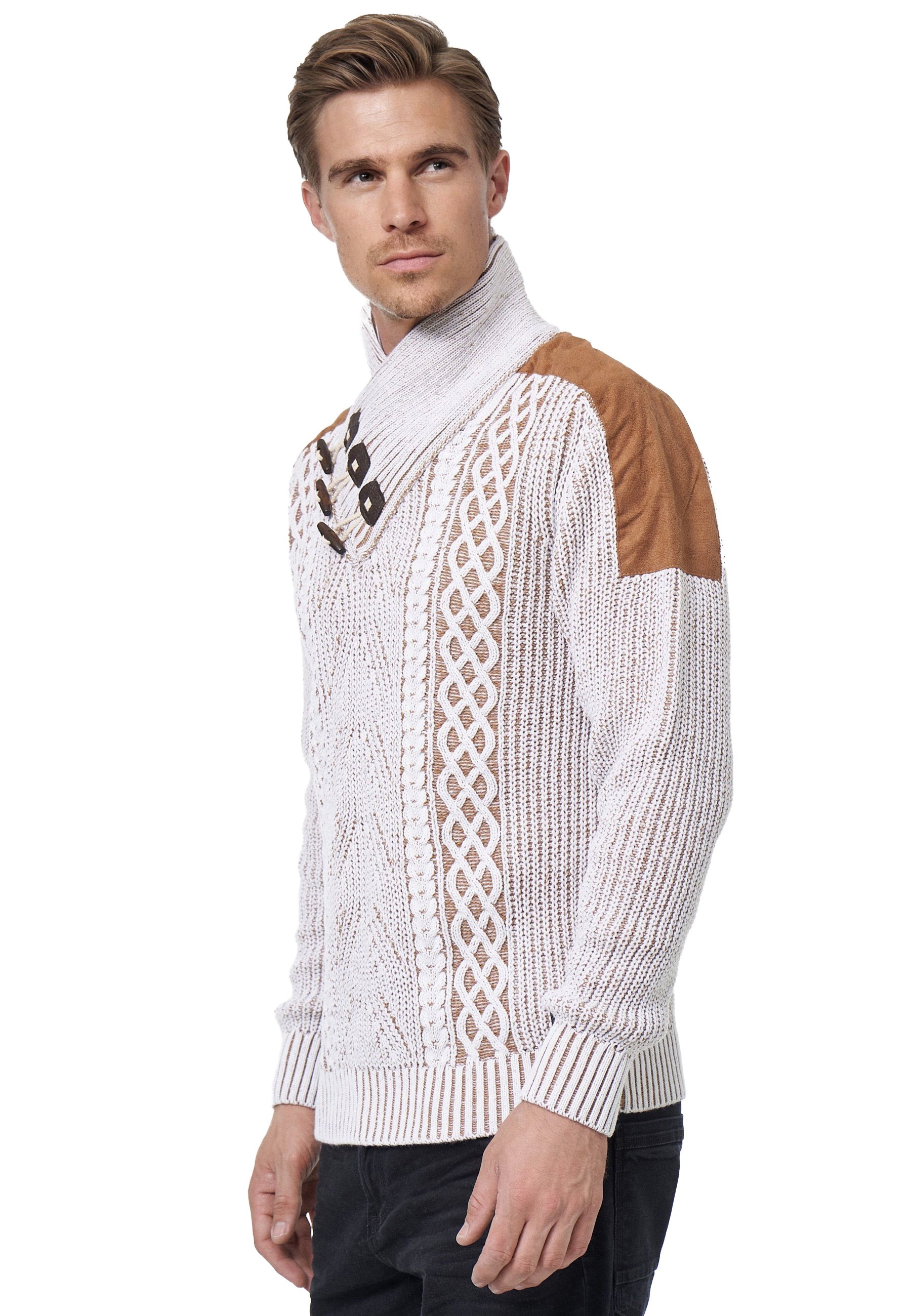 Rusty Neal Strickpullover, mit trendigem Strickmuster