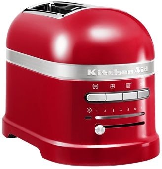 KitchenAid Toaster »Artisan 5KMT2204EER EMPIRE ROT«, 2 kurze Schlitze, für 2 Scheiben, 1250 W, mit Sandwichzange