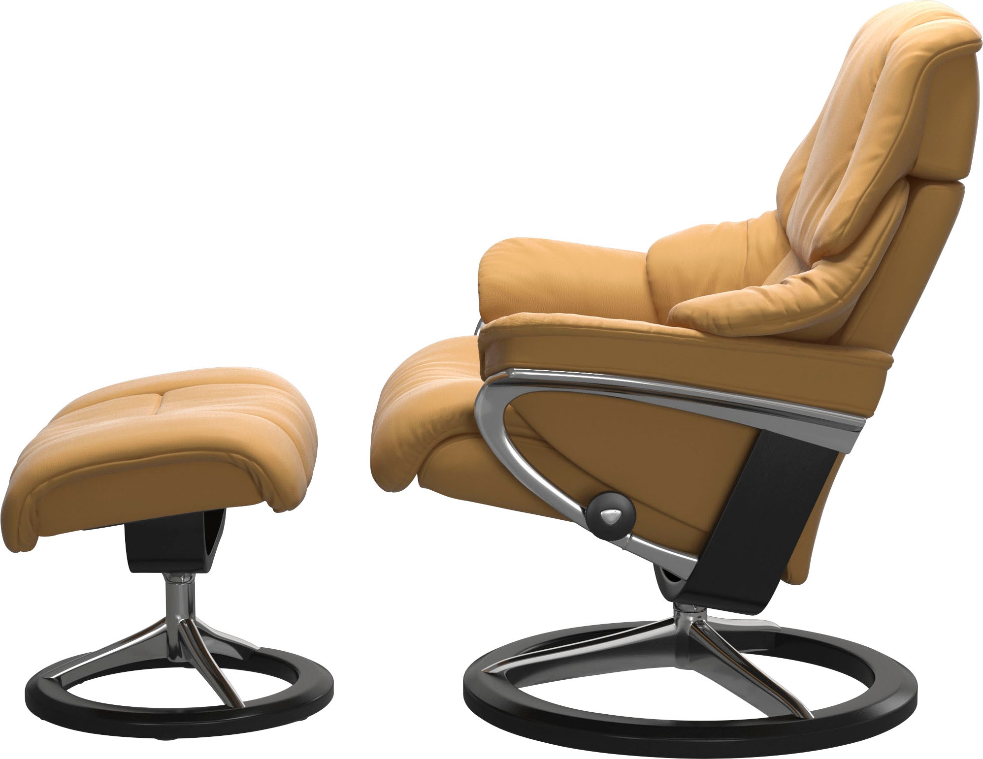 Thumbnail - Stressless "Reno" mit Signature Base, Größe S, M & L, Gestell Schwarz