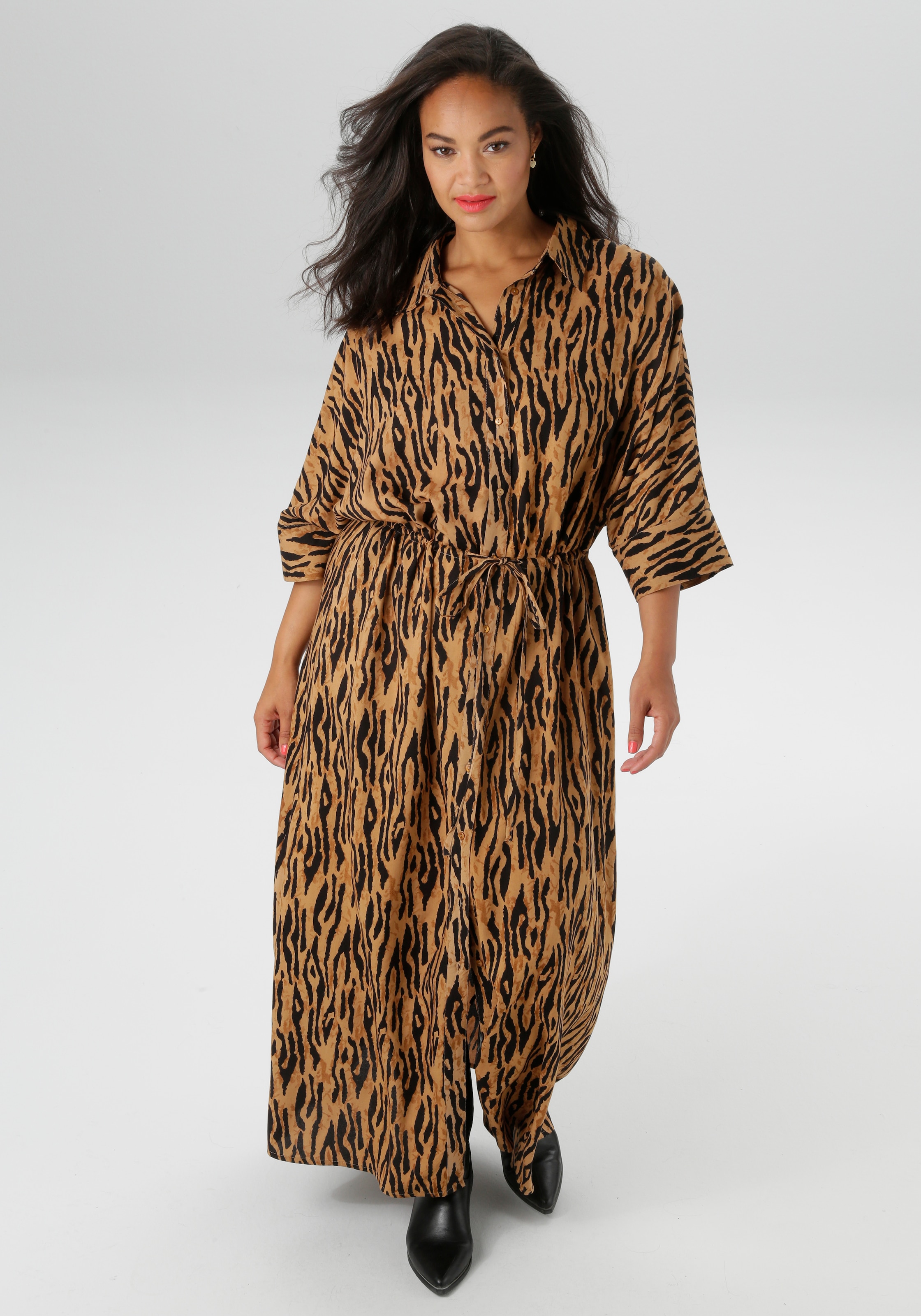 Aniston PLUS Blusenkleid, in Tigermuster - NEUE KOLLEKTION günstig online kaufen