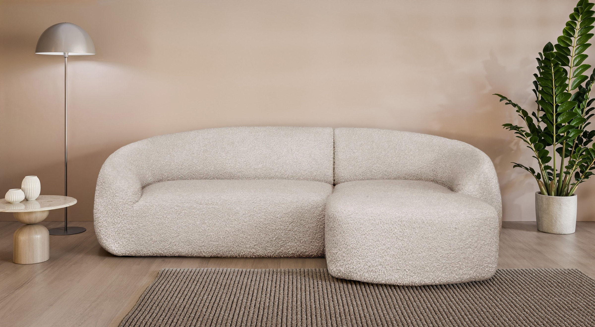 LeGer Home by Lena Gercke Ecksofa "YANI, L-Form, Designersofa, organische F günstig online kaufen