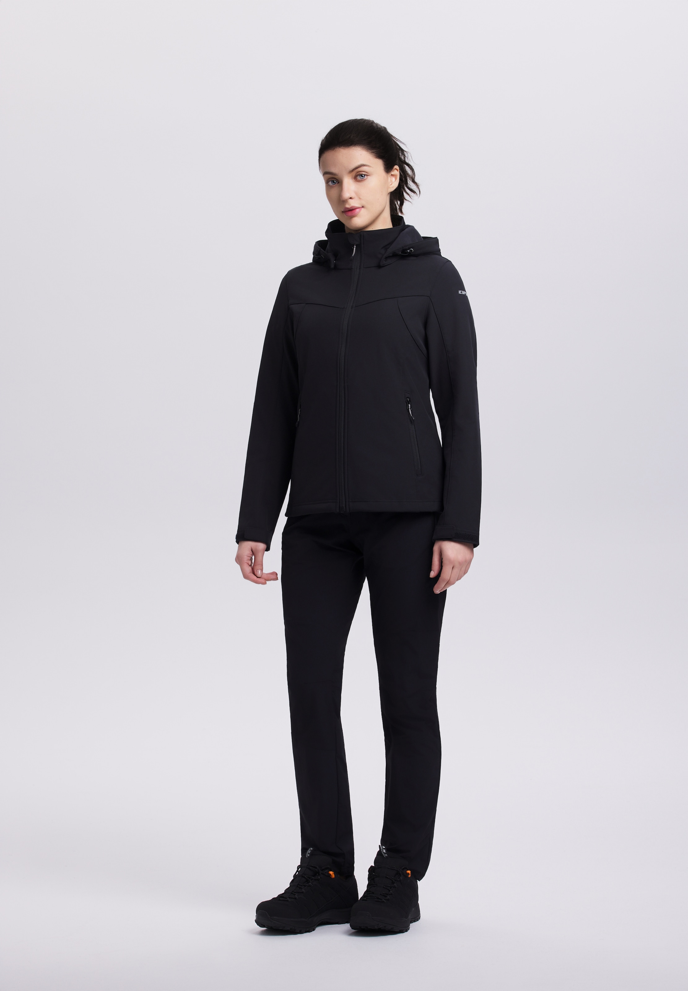 Icepeak Softshelljacke »BRENHAM« mit Kapuze mit abnehmbarer Kapuze, winddicht, wasserabweisend, atmungsaktiv