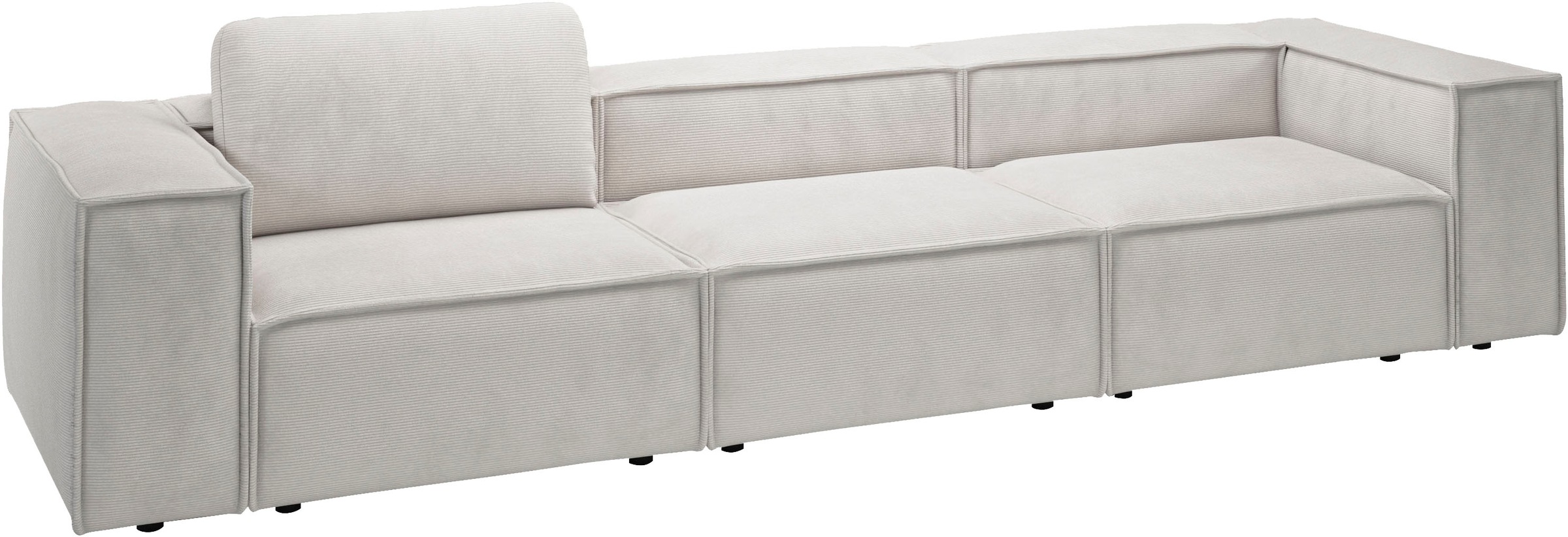 Places of Style 3,5-Sitzer »Watertown, modernes Big-Sofa XXL, 336 cm Breite, auch in Feincord«, Riesiges Designersofa mit viel Platz & weichen Bezügen in Trendfarben