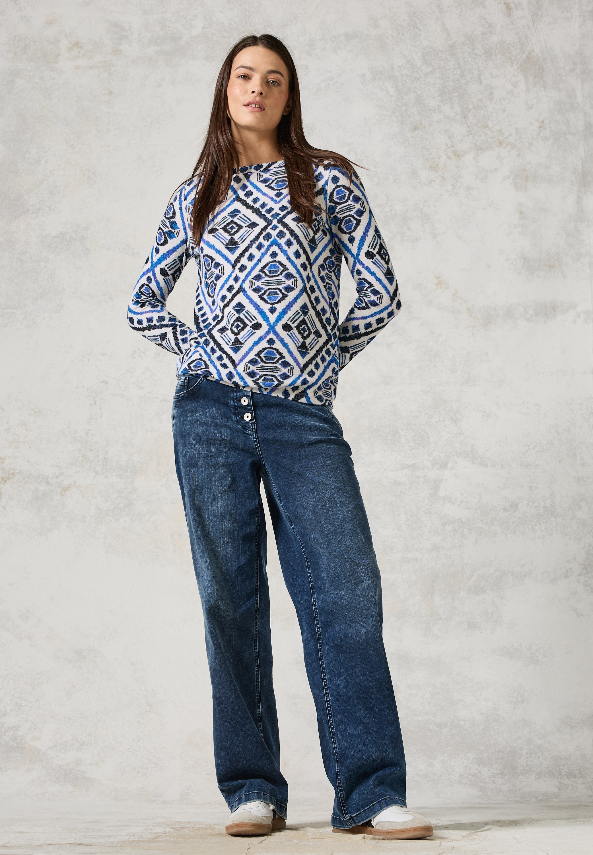 Thumbnail - Cecil Langarmshirt, mit U-Boot-Ausschnitt