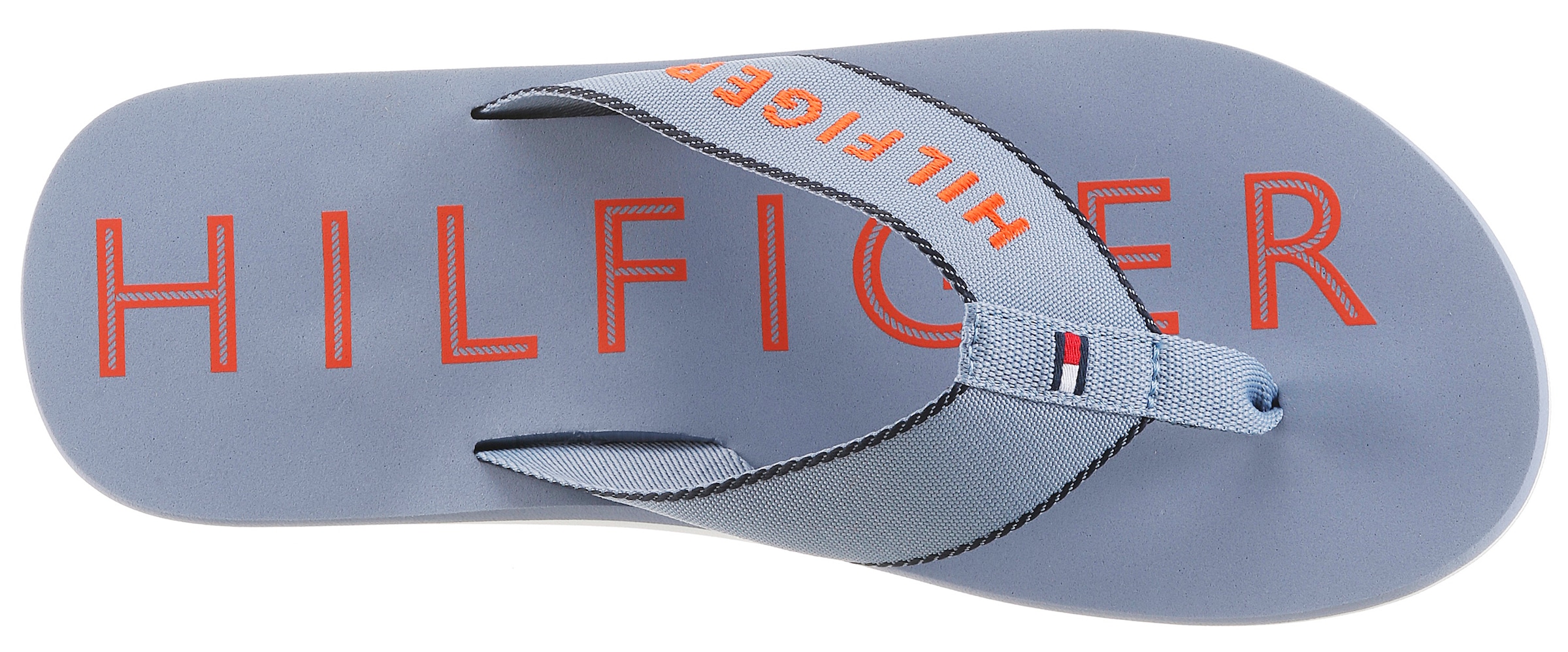 Tommy Hilfiger Zehentrenner »SPORTY HILFIGER BEACH SANDAL«  Sommerschuh, Strandschuh mit Kontrastbesätzen