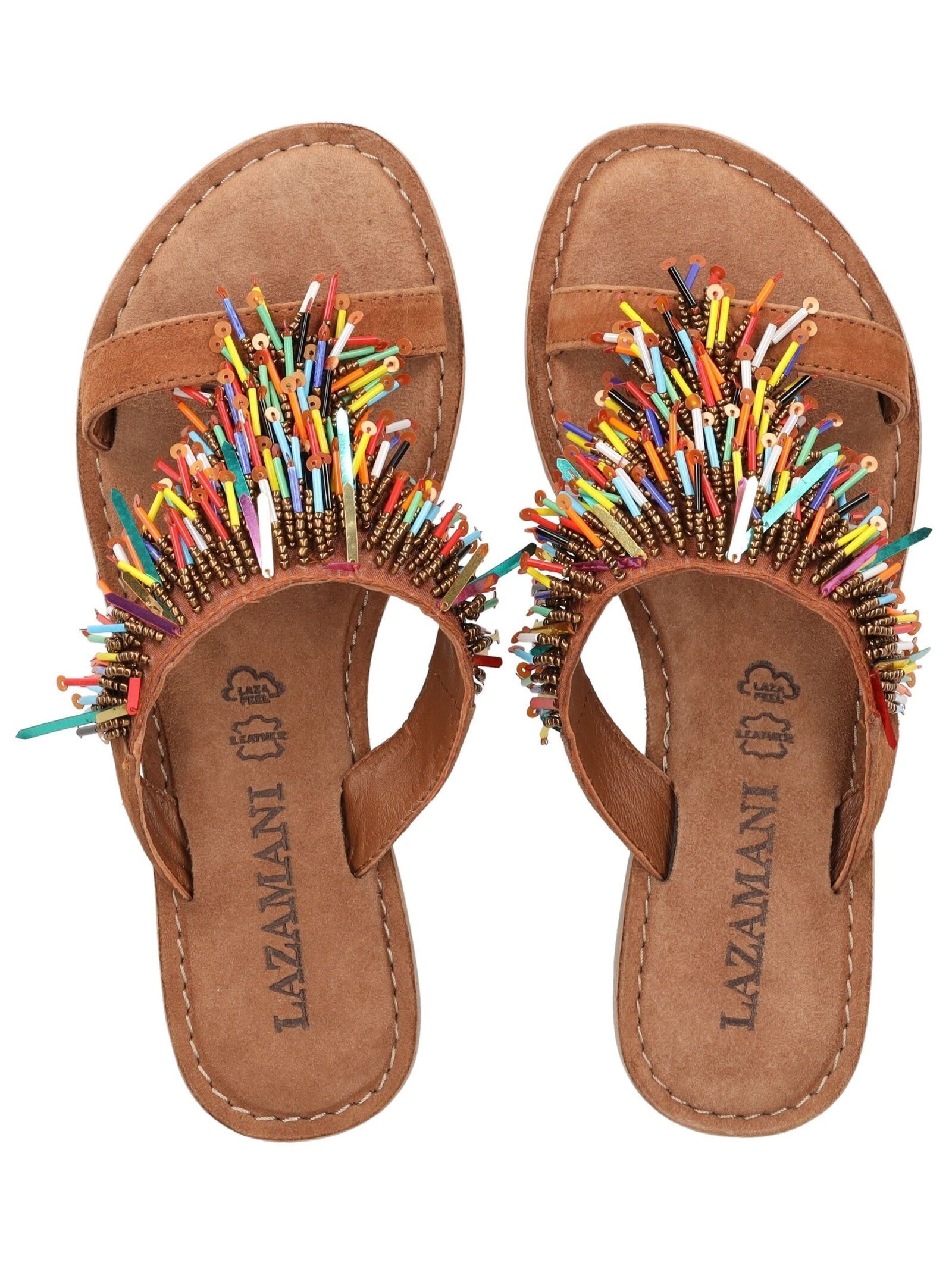 Lazamani Pantolette »Lazamani Pantoletten Leder/Textil«