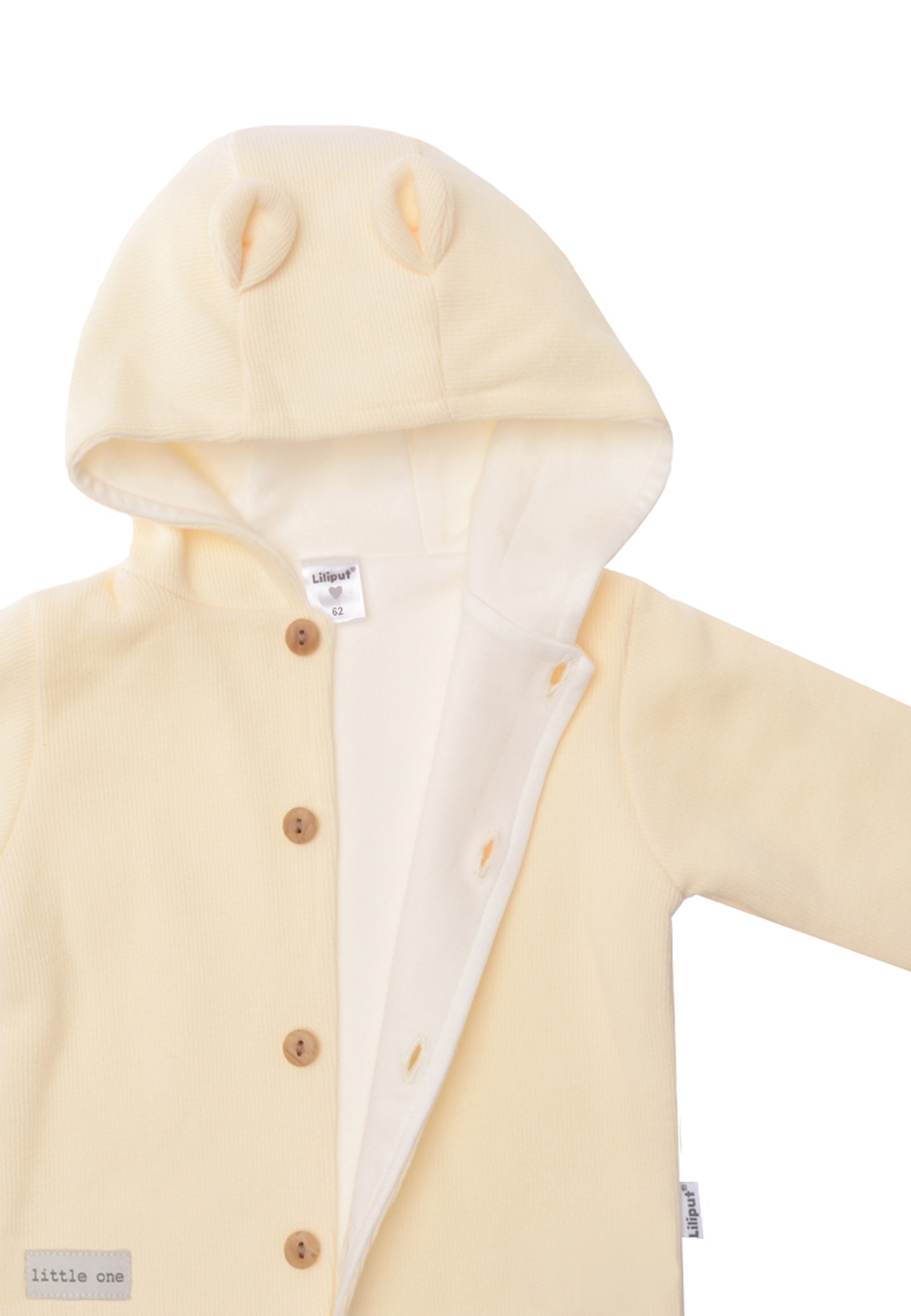 Thumbnail - Liliput Sweatjacke aus weichem Rippstrick mit Kapuze und Bärchenohren