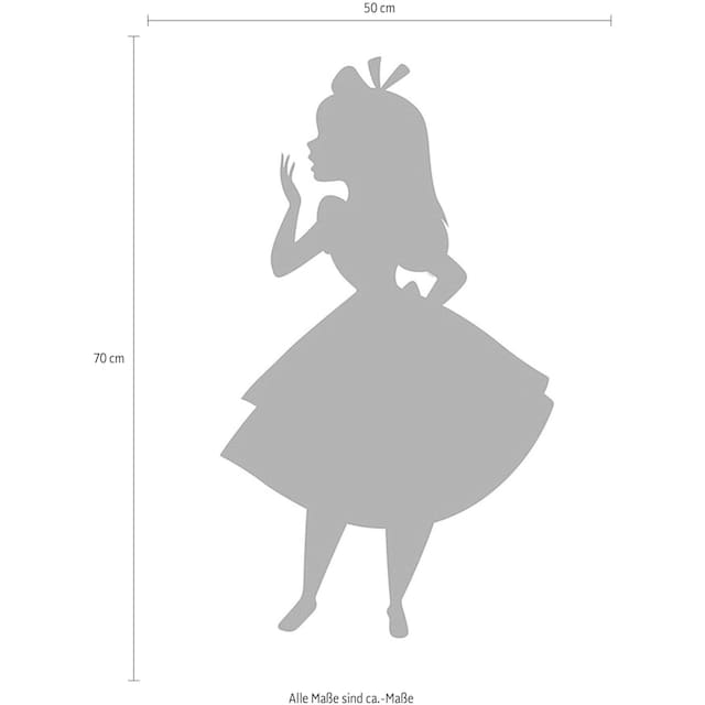Komar Poster »Alice Silhouette«, Disney, (1 St.), Kinderzimmer, Schlafzimmer,  Wohnzimmer | BAUR
