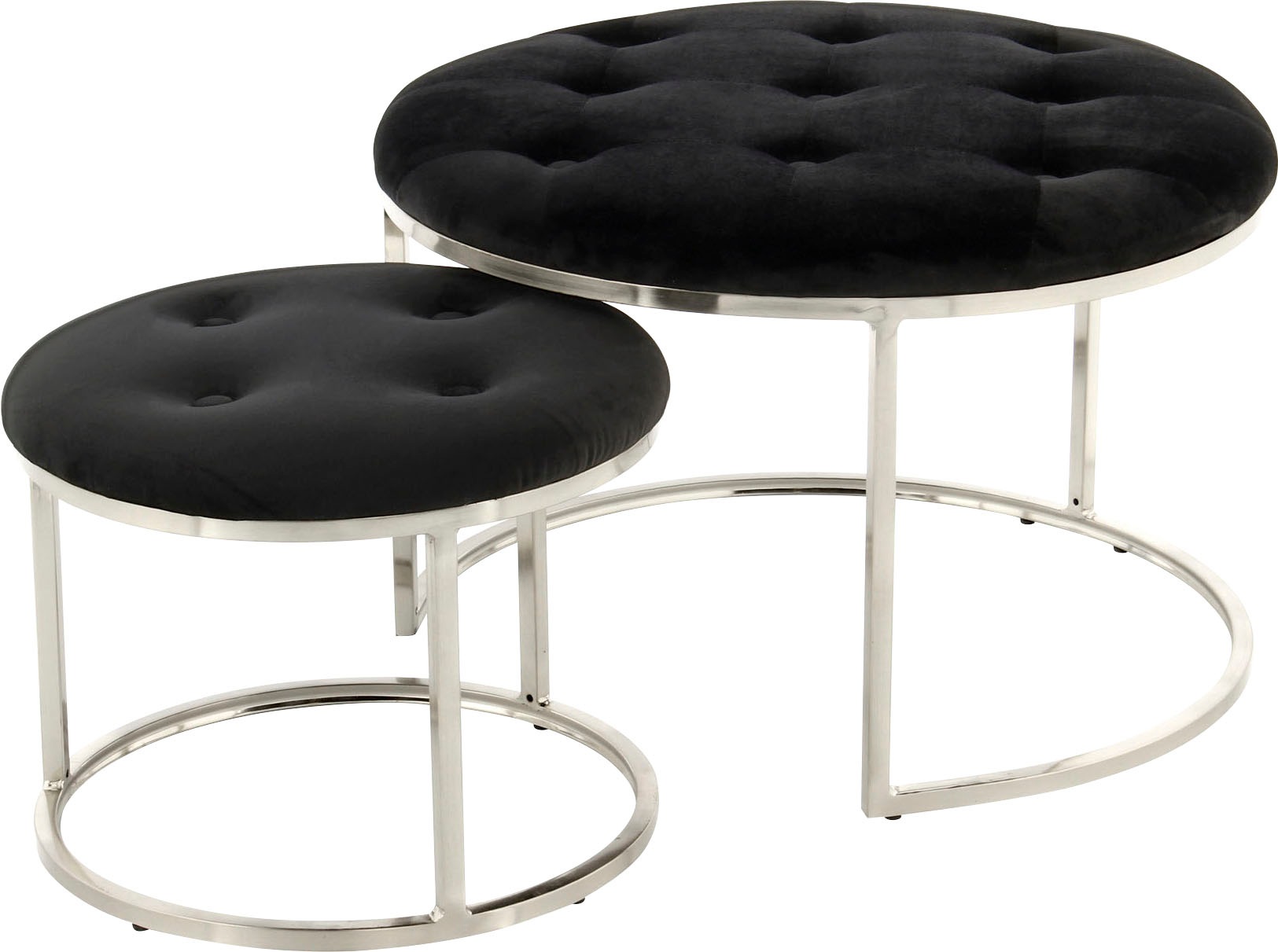 Kayoom Sitzhocker "Hocker Myla 2er-Set, praktisch ineinander schiebbar" Set günstig online kaufen