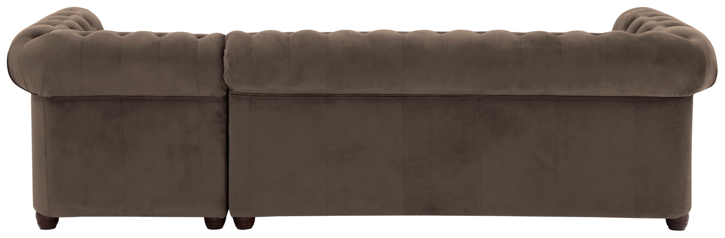 Home affaire Chesterfield-Sofa »New Castle L-Form«, hochwertige Knopfheftung in Chesterfield-Design, B/T/H: 255(171/72)