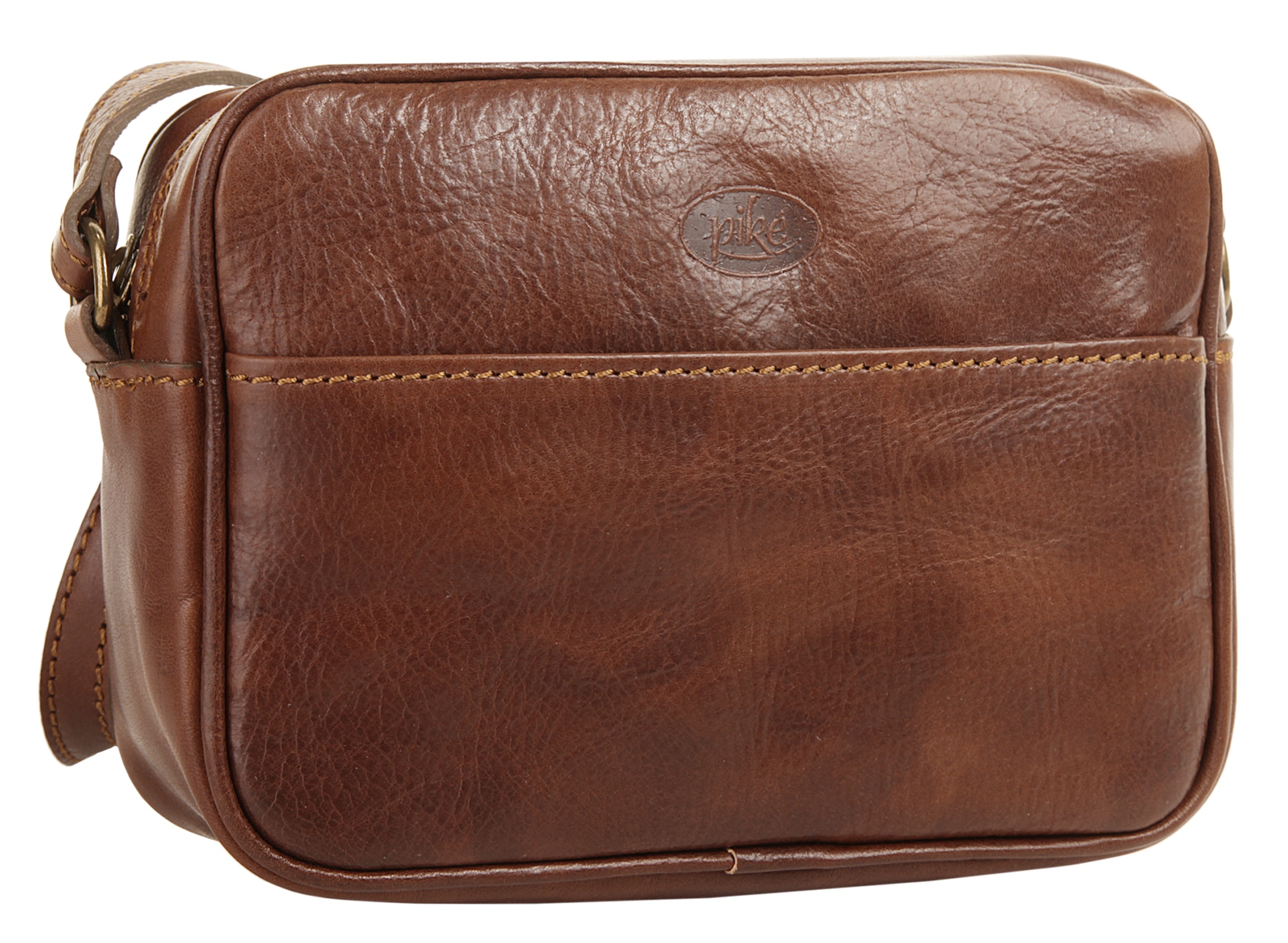 Piké Umhängetasche echt Leder, Made in Italy