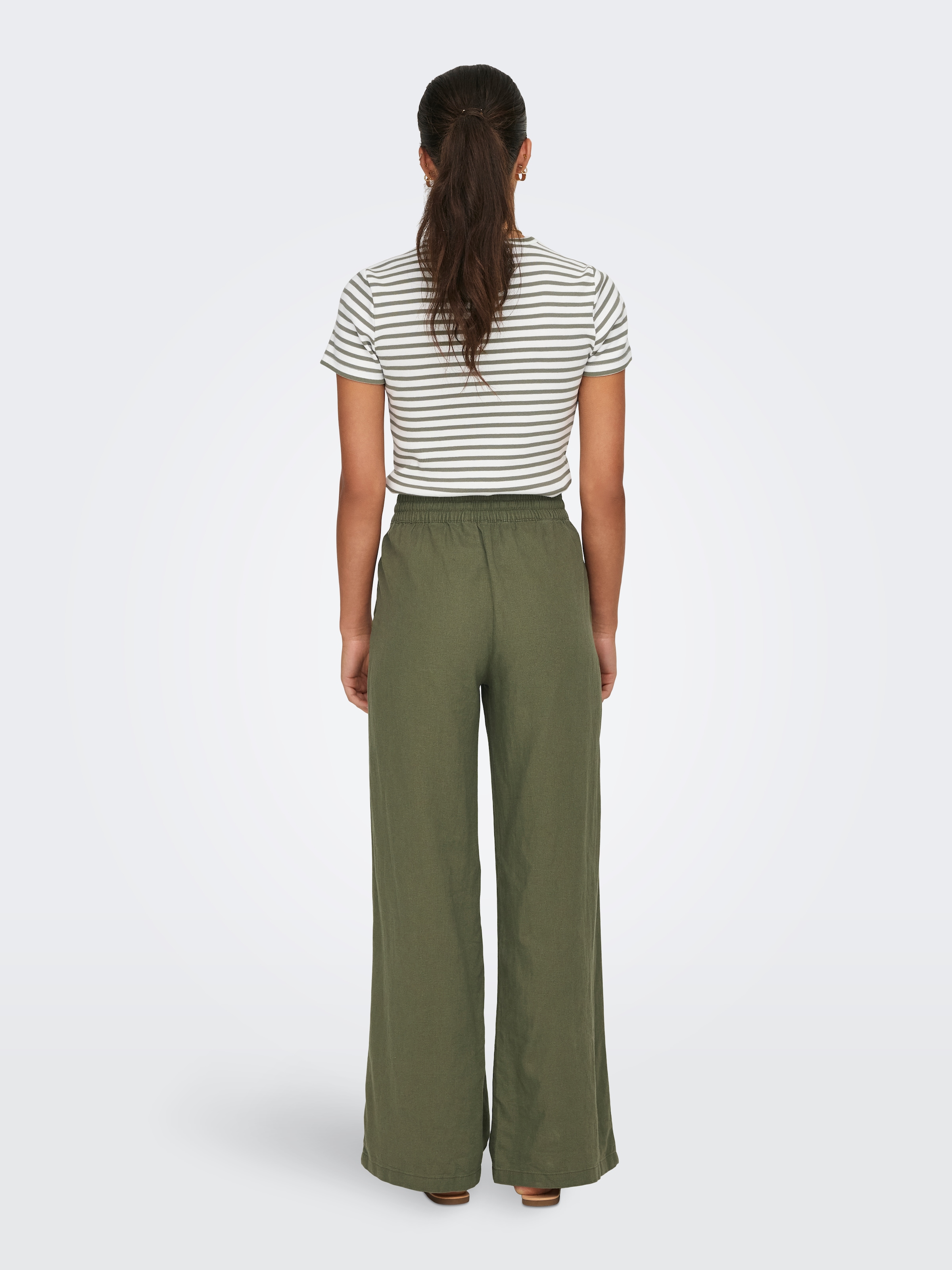 JDY Leinenhose »JDYSAY LINEN HW WIDE PANT WVN NOOS«