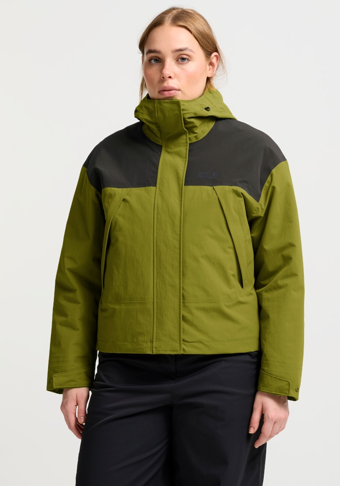Jack Wolfskin Winterjacke "ICE FLARE JKT W" mit Kapuze Winterjacke, wasserdicht, warm