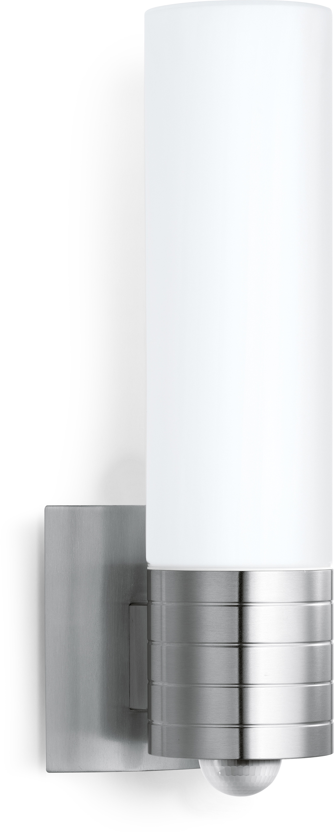 steinel Außen-Wandleuchte »L 260 S«, 1 Opalglas,Edelstahl LED-Leuchtmittel, + | BAUR 240° Warmweiß, Bewegungsmelder, flammig-flammig