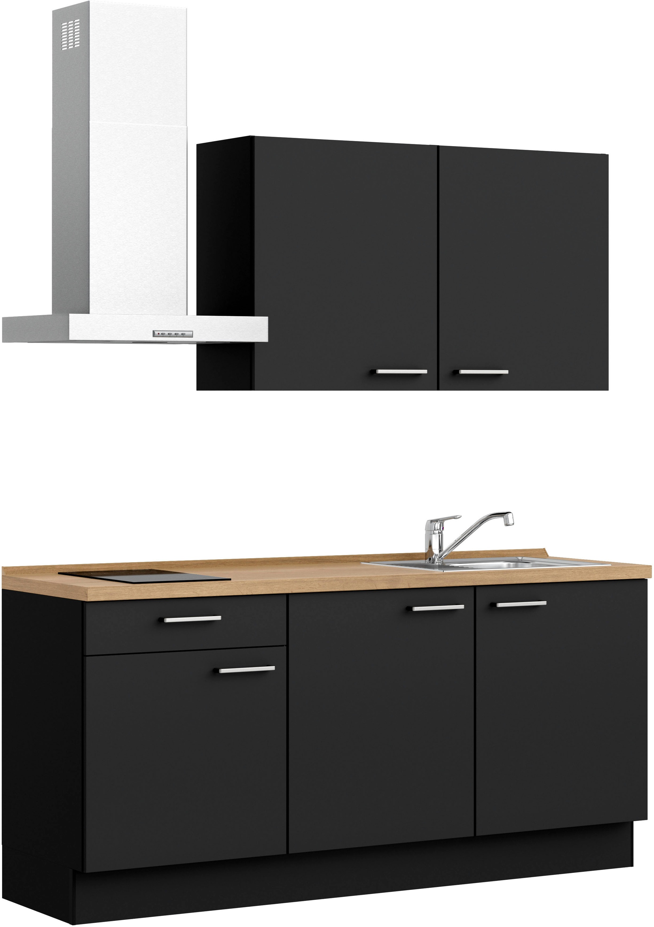 nobilia® Küchenzeile »"Touch I"«, vormontiert, Ausrichtung wählbar, Breite 180 cm, wahlw. mit E-Geräten