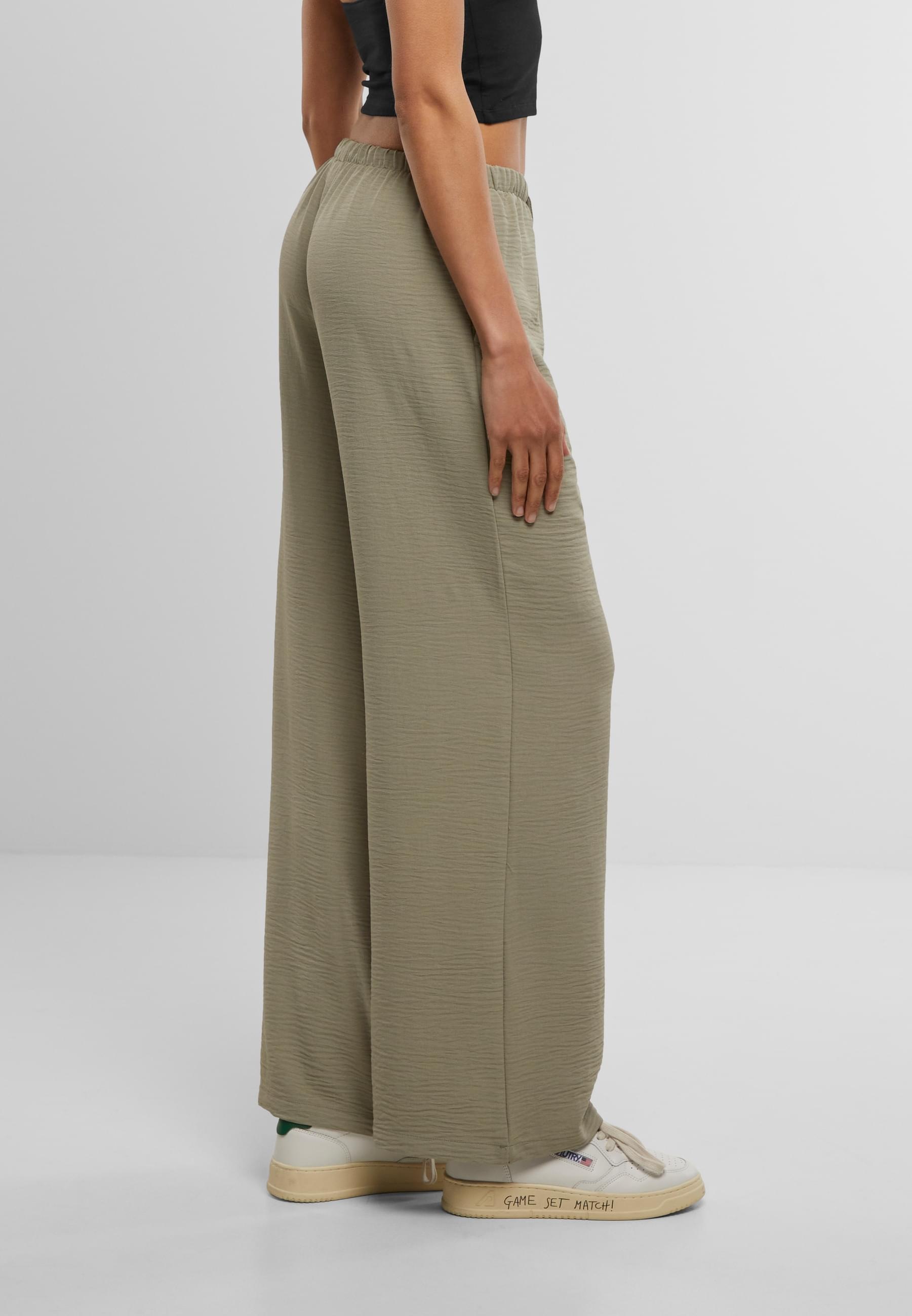 URBAN CLASSICS Stoffhose »Urban Classics Ladies Structured Wideleg Pants«, (1 tlg.)