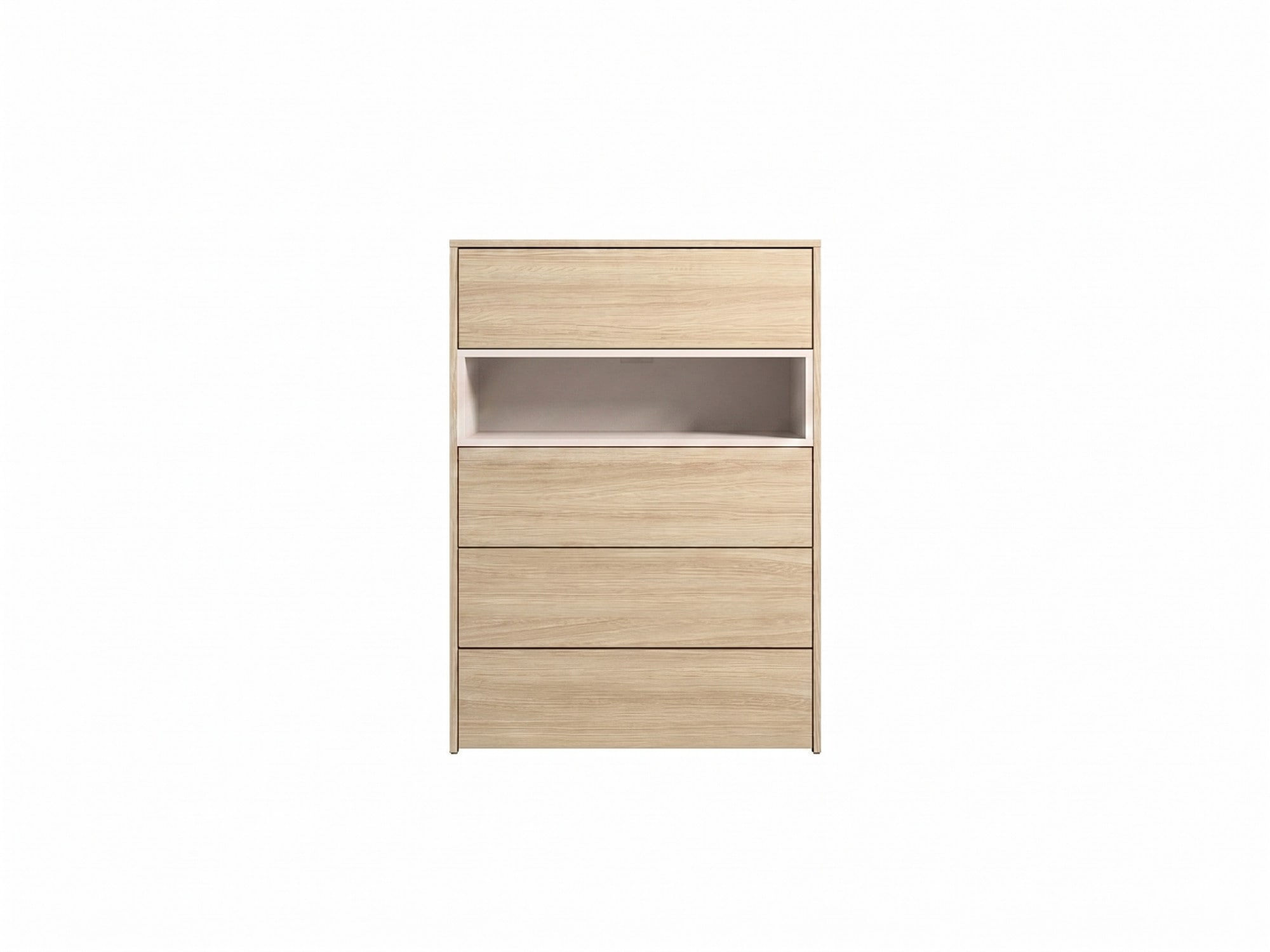 Home affaire Kommode »CUBIQUE Sideboard mit/ohne Beleuchtung, Maße B/T/H: 80/42/111cm« Moderner Schubladenschrank mit viel Stauraum, Push-to-Open System
