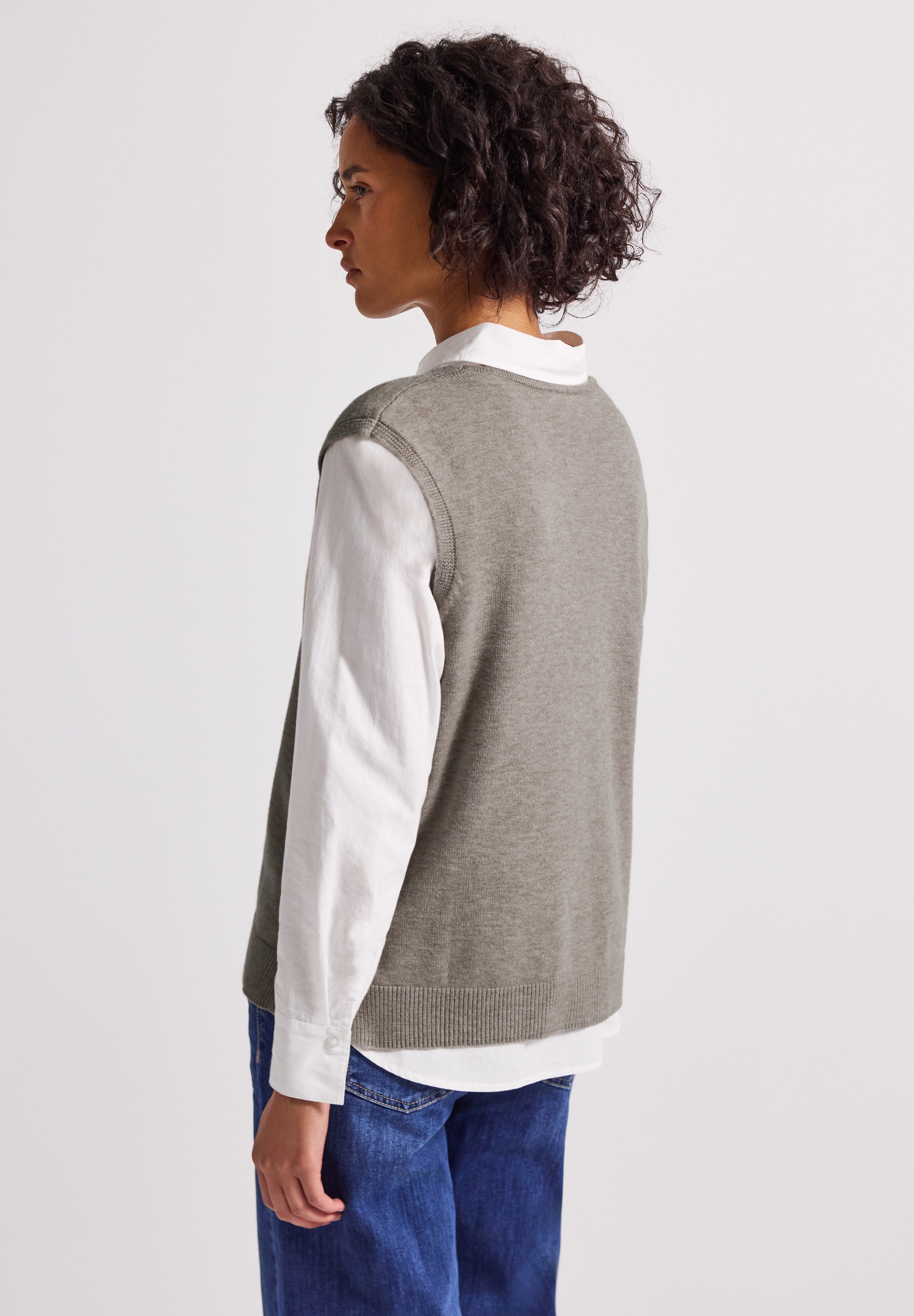 STREET ONE Kurzarmpullover, aus softem Materialmix günstig online kaufen